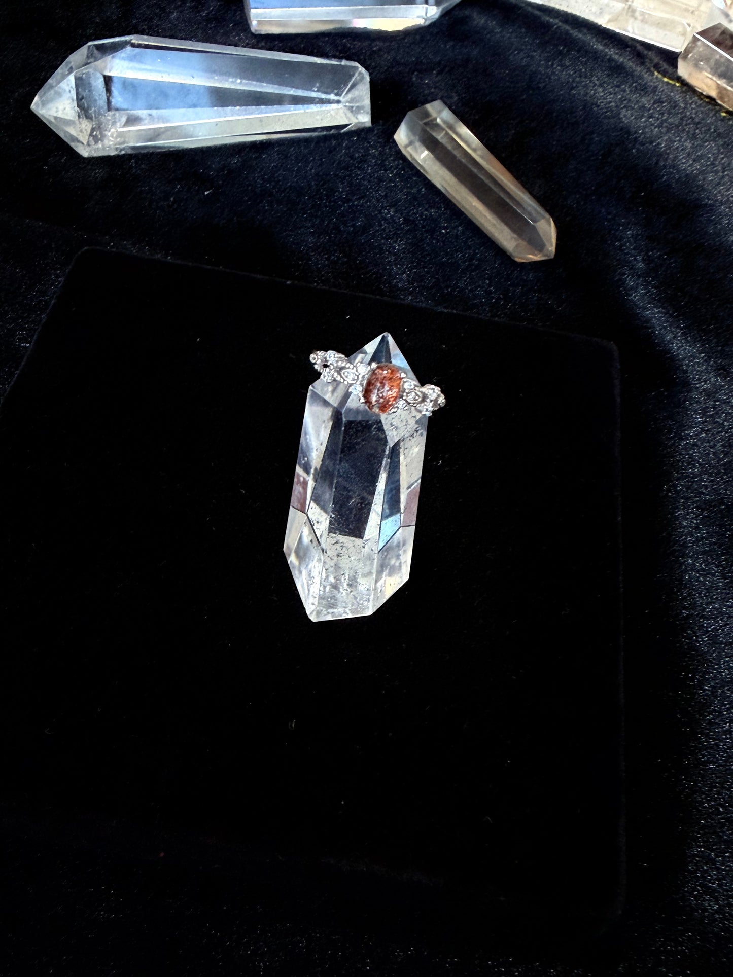 Mystical Spirit Phantom Ring – Ghost Stone in Sterling Silver