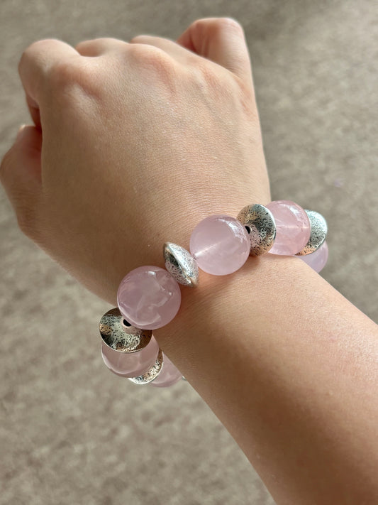 18.5mm beads Rose Quartz for healing gifts