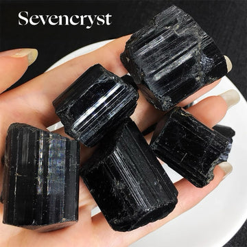 Natural large black tourmaline original stone decoration Tomalin aromatherapy fragrant stone home decoration cross-border hot selling Stone