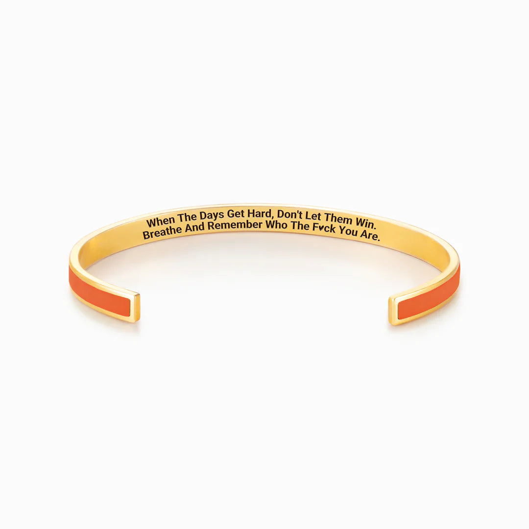 Don't Let the Hard Days Win Color Bangle