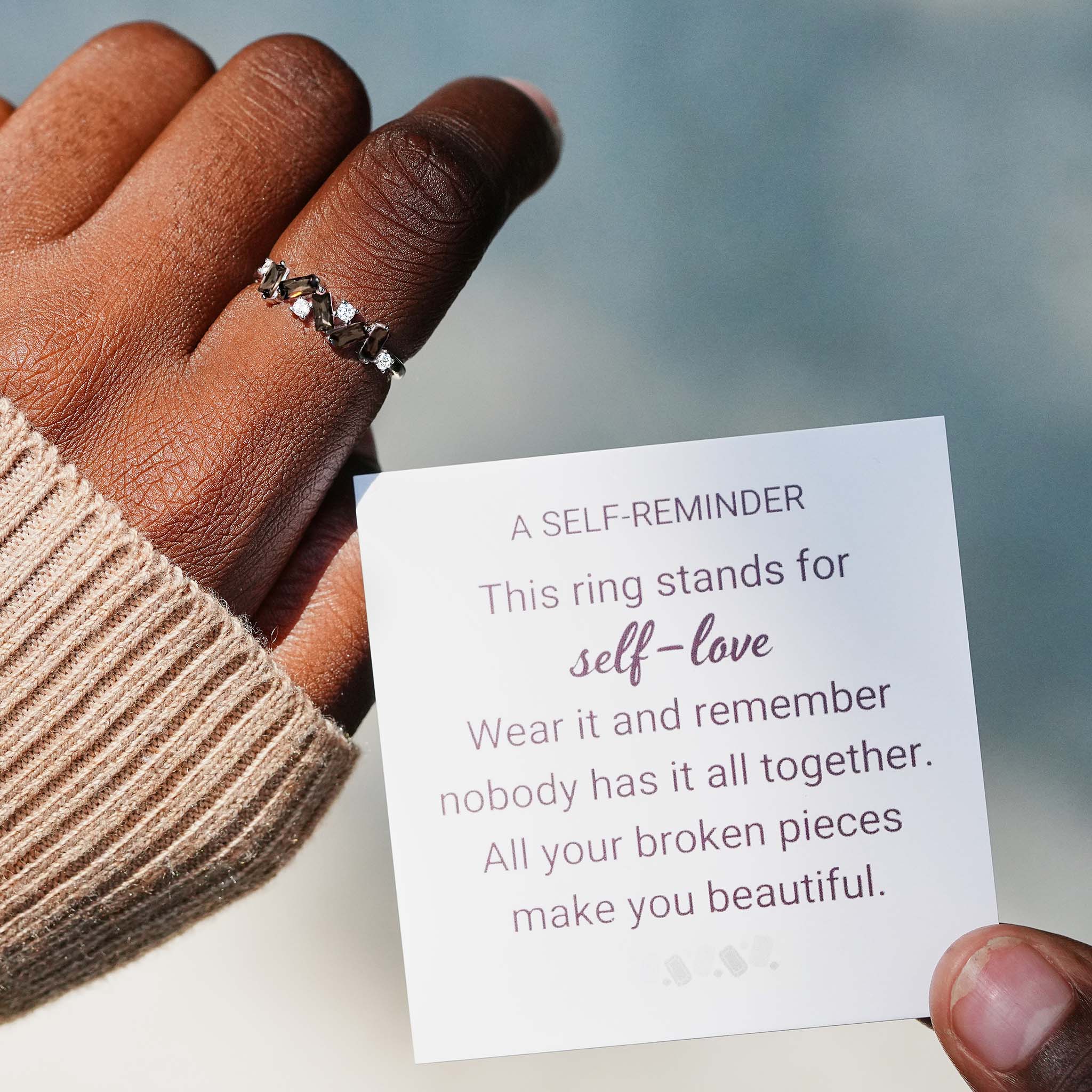 Self Love Broken Pieces Band Ring