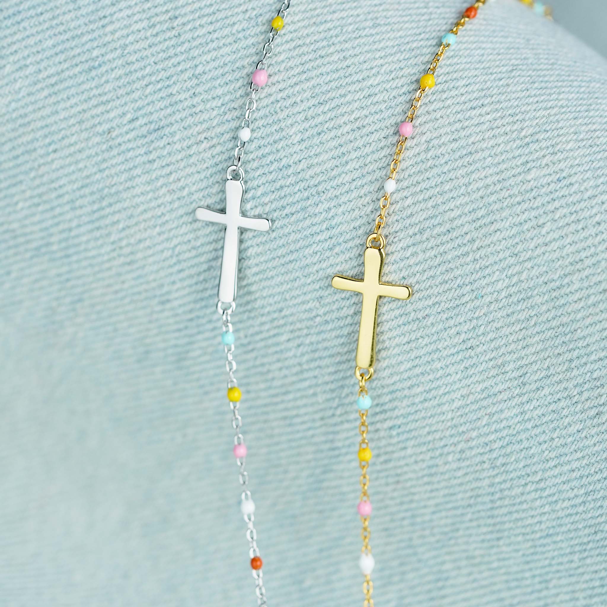 My Small Circle Of Female Friends Cross Bracelet