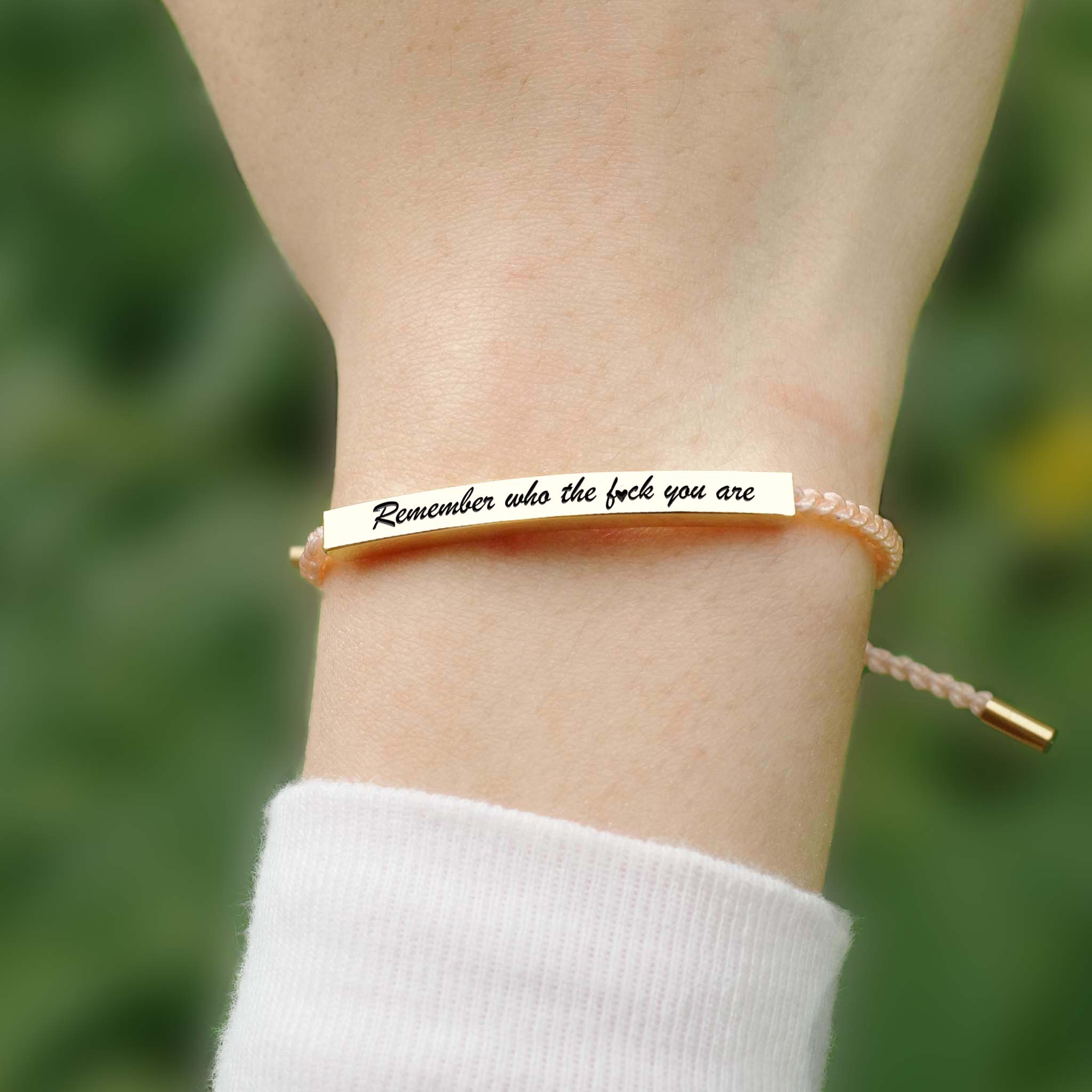 Remember Who The Fuck You're Tube Bracelet