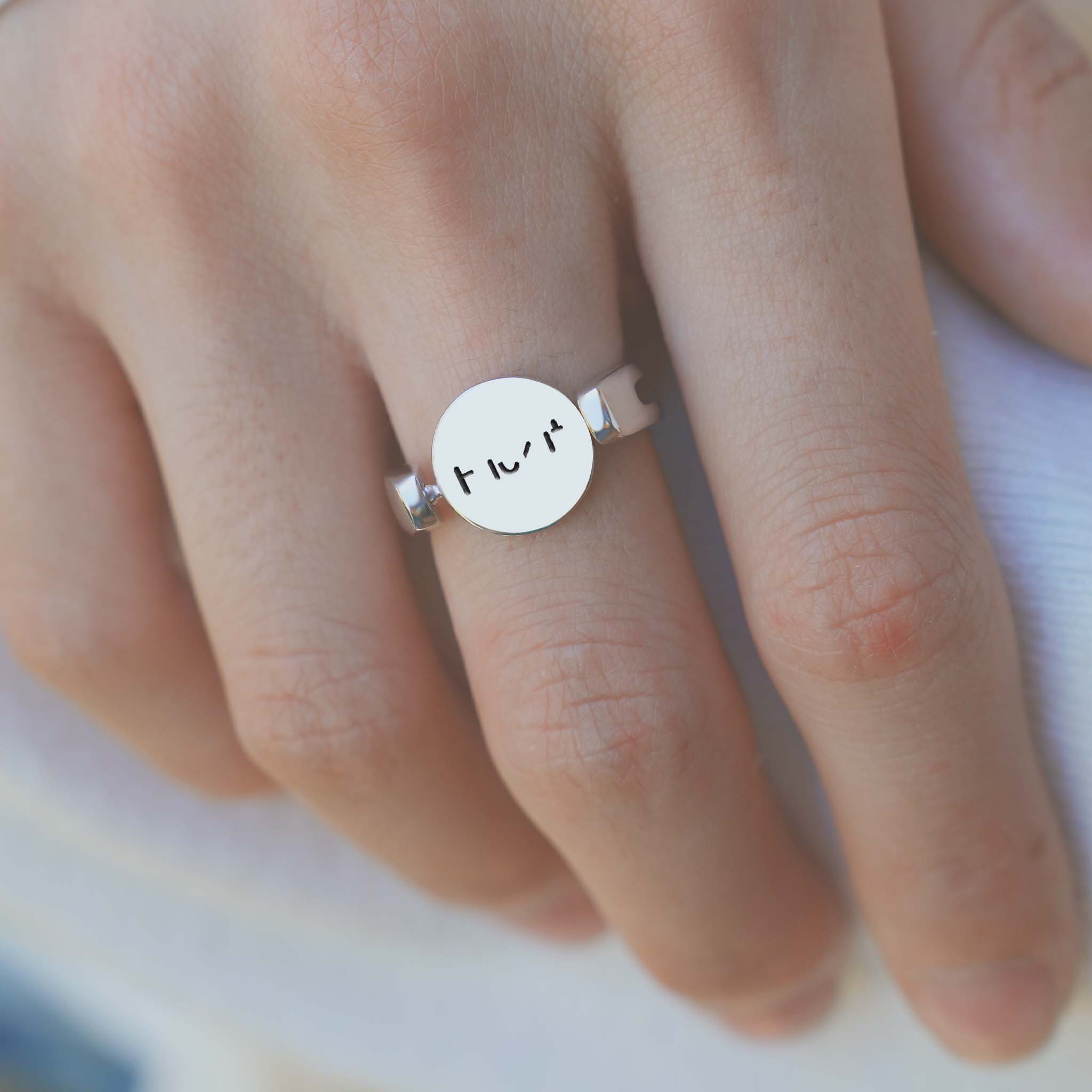 ''Fuck it'' Hidden Word Spinning Fidget Ring