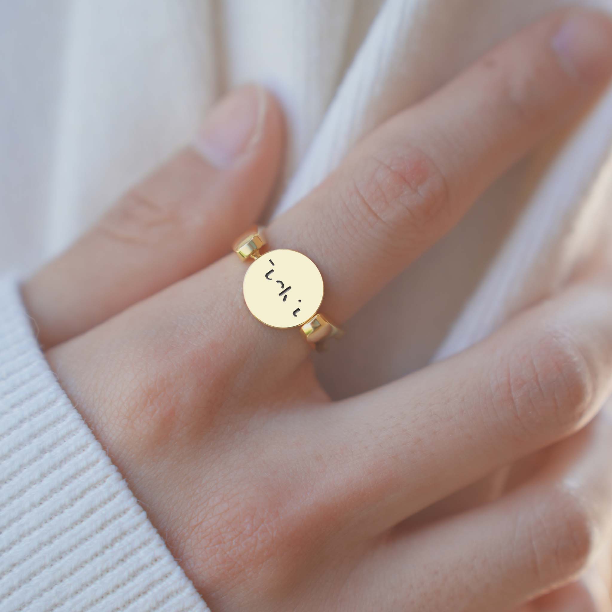 ''Fuck it'' Hidden Word Spinning Fidget Ring