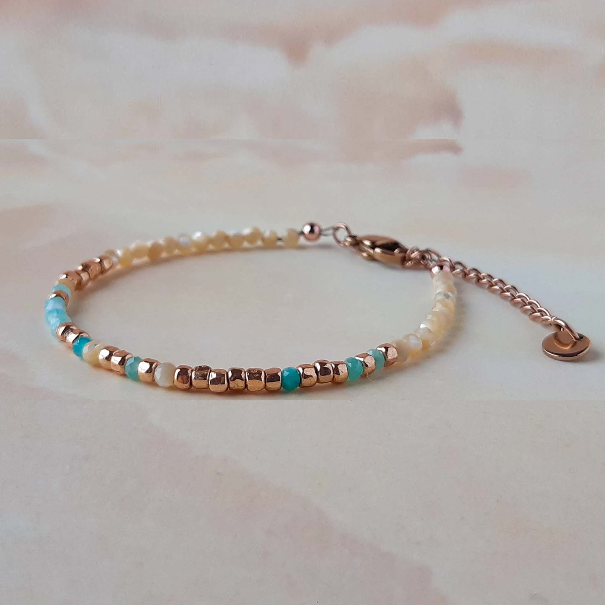 Gemstone 'Strong as Fuck' Morse Code Bracelet