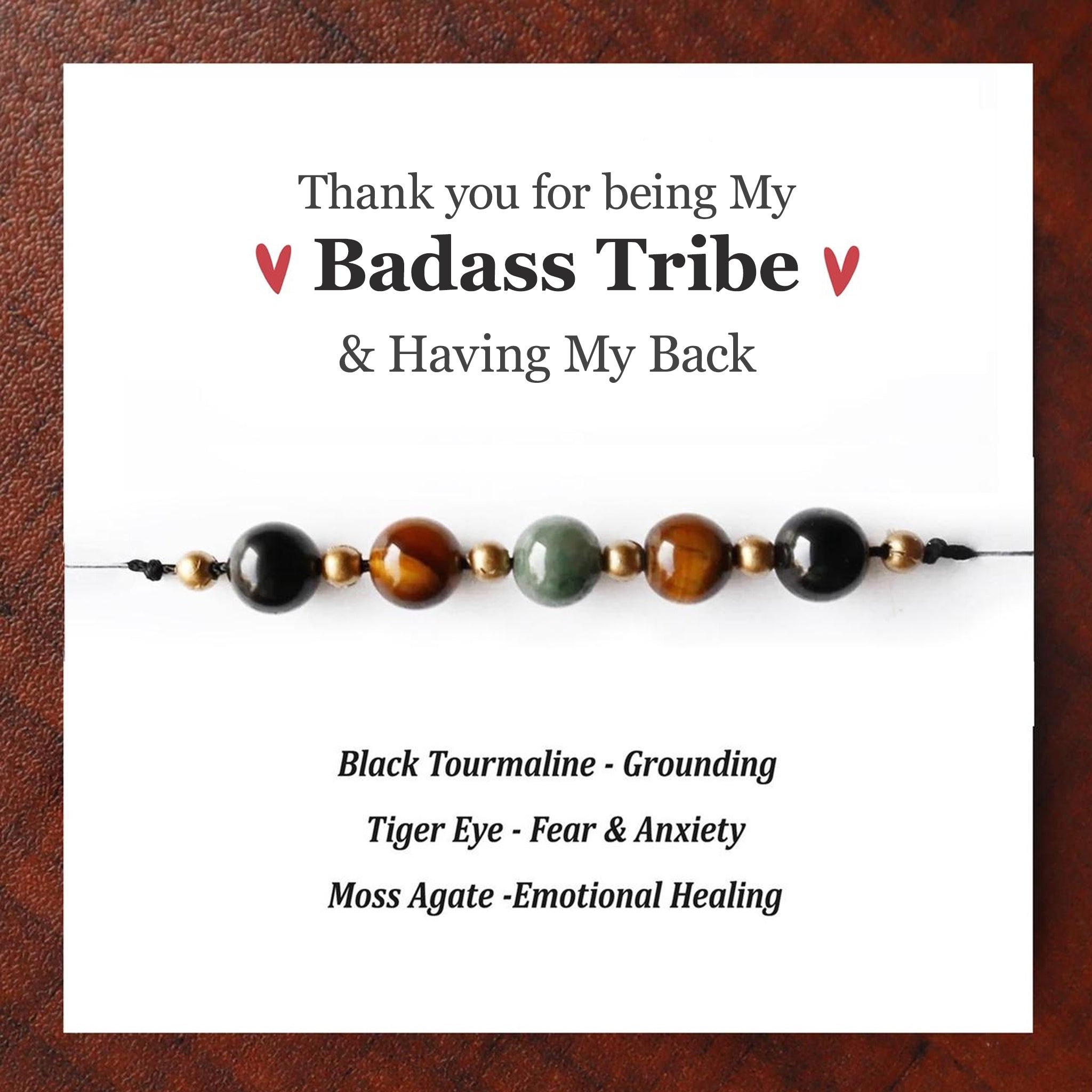 Badass Tribe Courage and Strength Crystal Bracelet