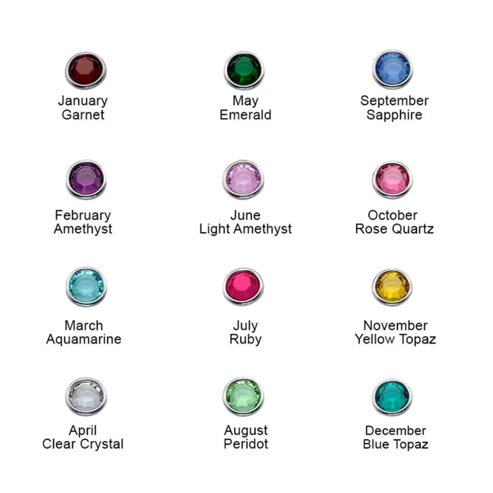 Stacking Square Birthstone Ring