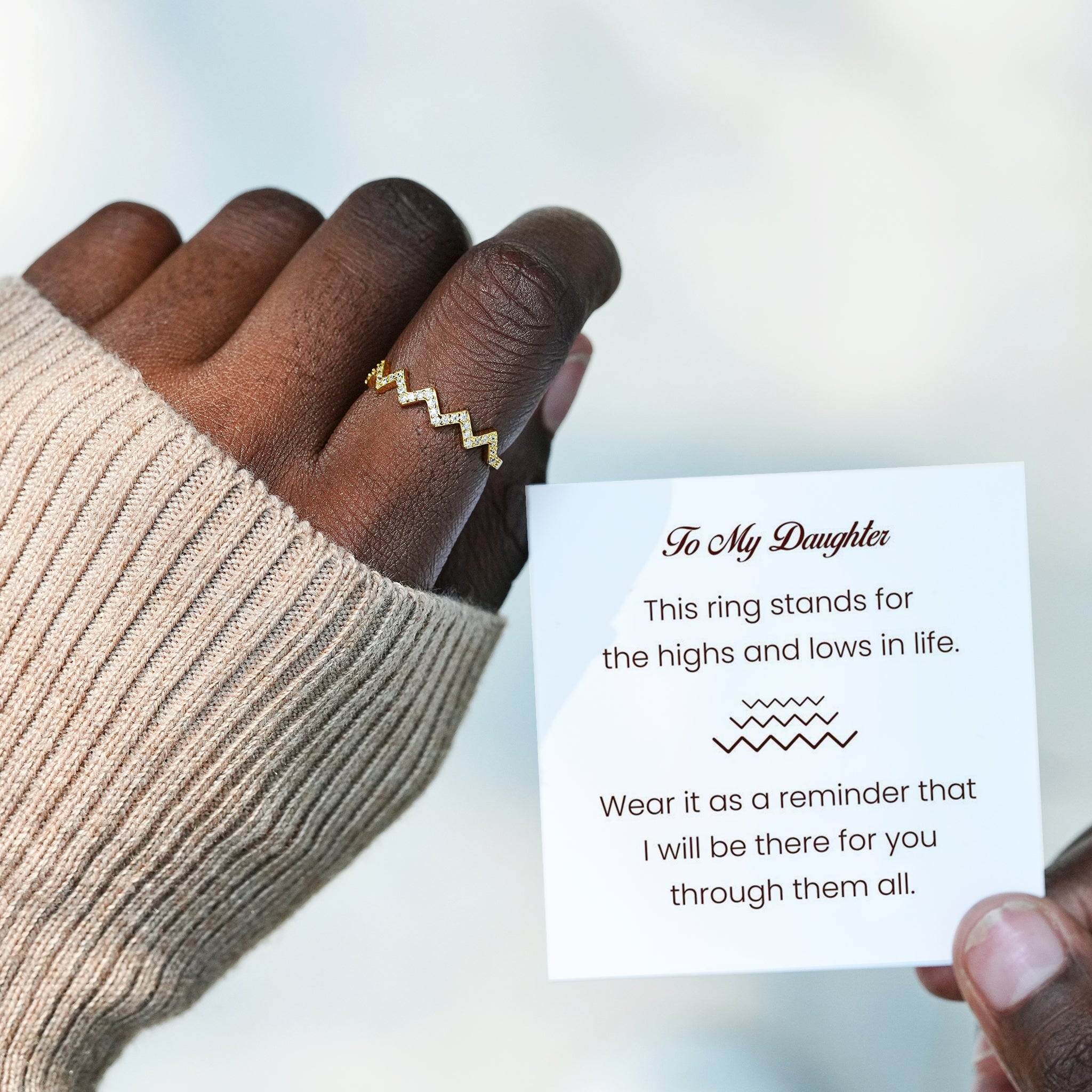 Love From Mom Highs And Lows Ring