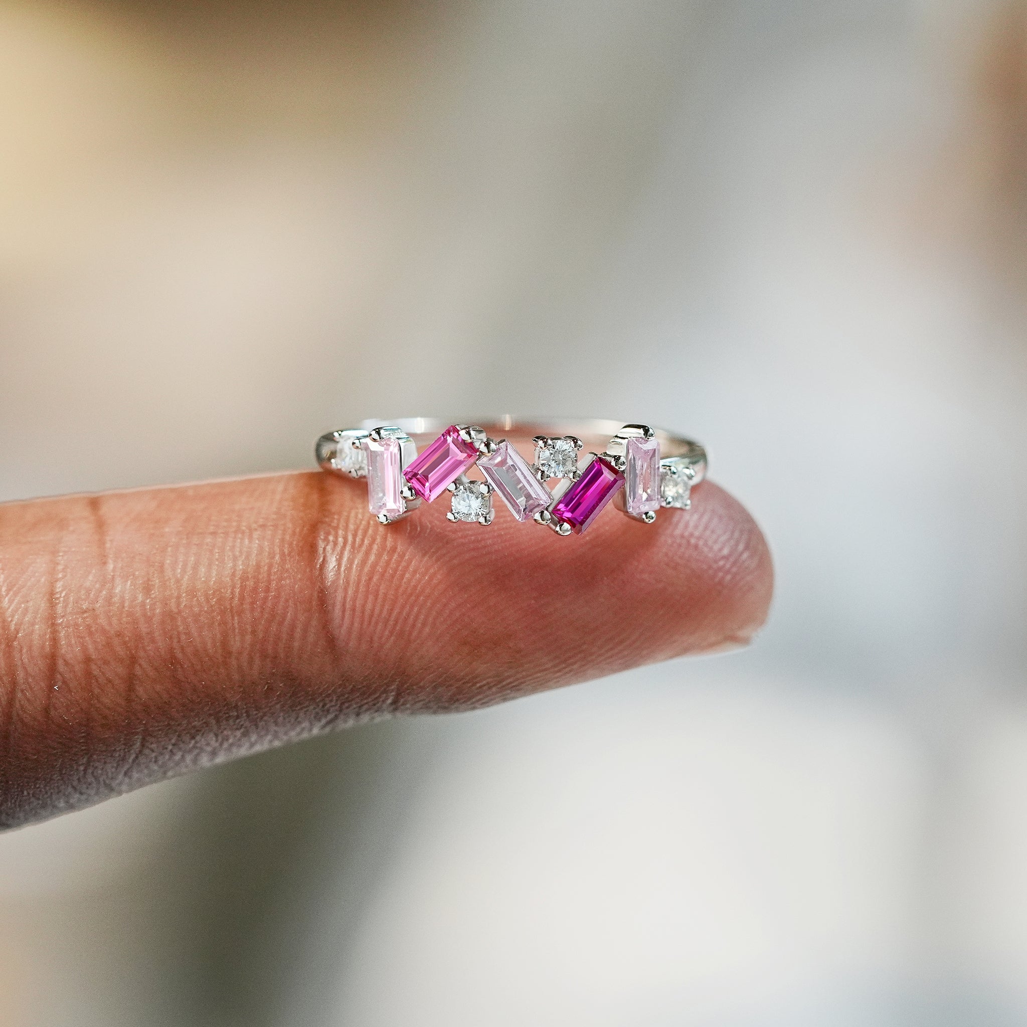 Strong As Fuck Broken Pieces Pink Band Ring