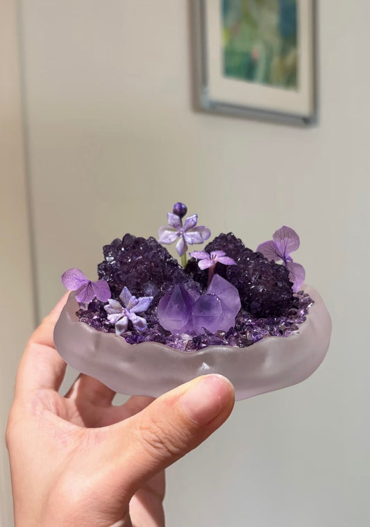 Amethyst Fengshui Decoration Home Office ornaments wealth grow