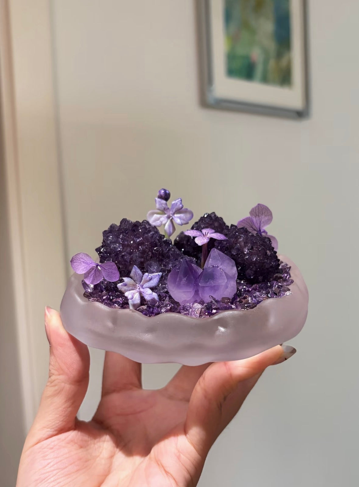 Amethyst Fengshui Decoration Home Office ornaments wealth grow