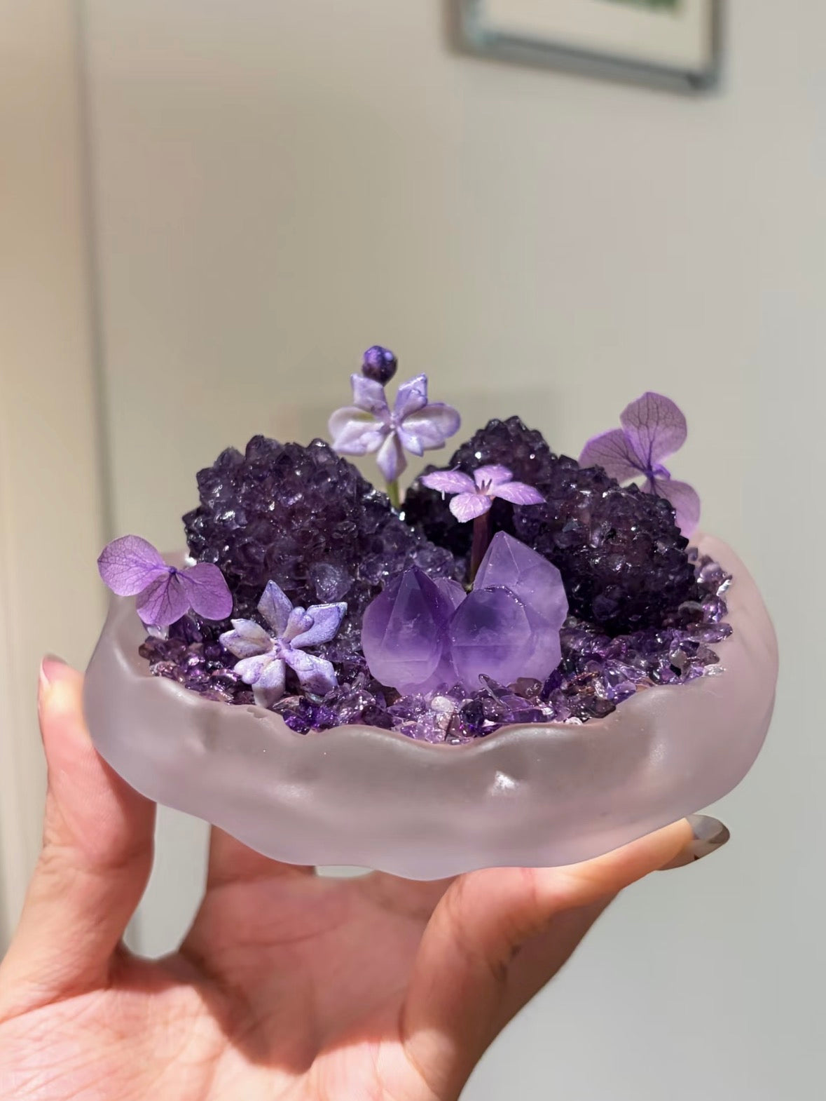 Amethyst Fengshui Decoration Home Office ornaments wealth grow