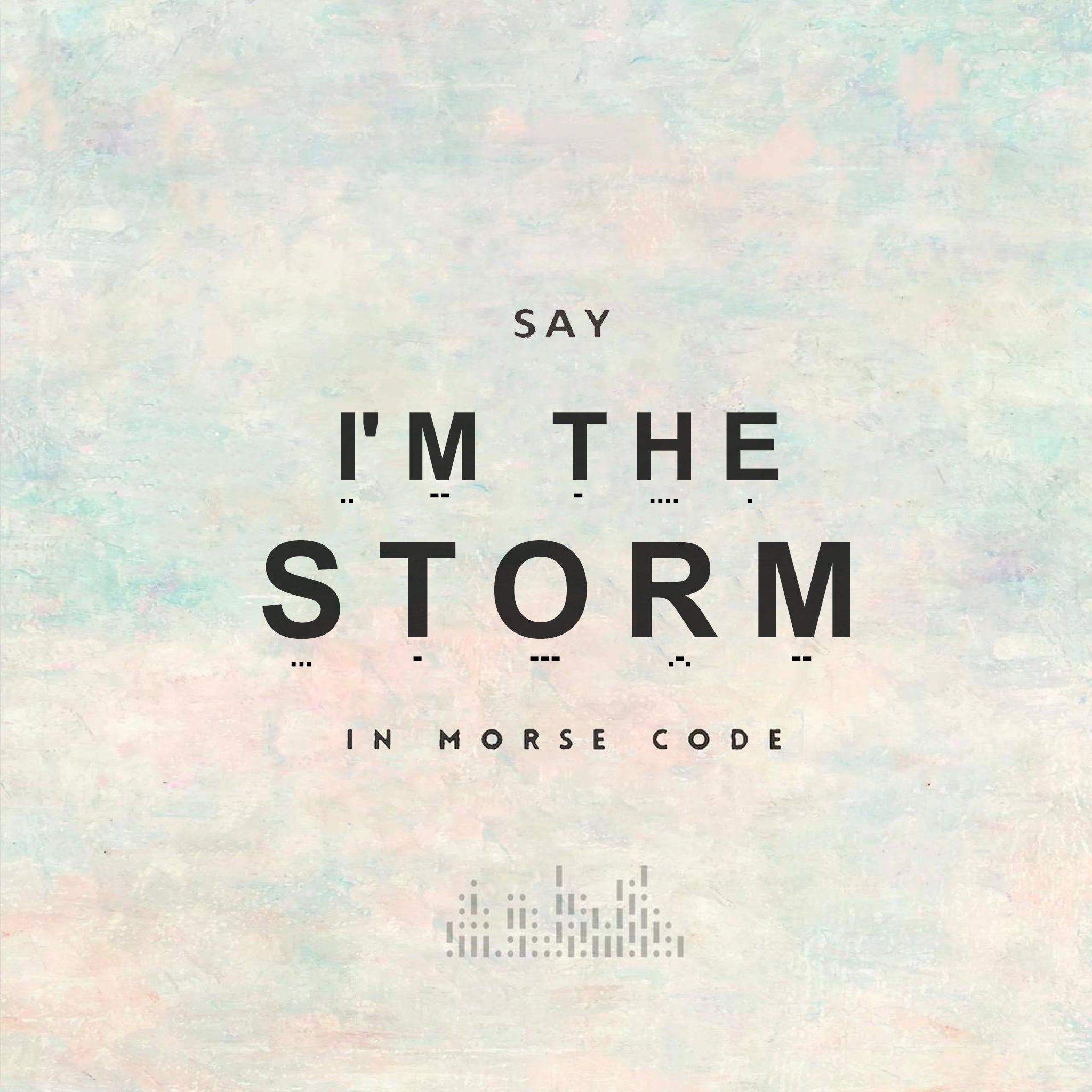 'I'm The Storm' Morse code Bracelet