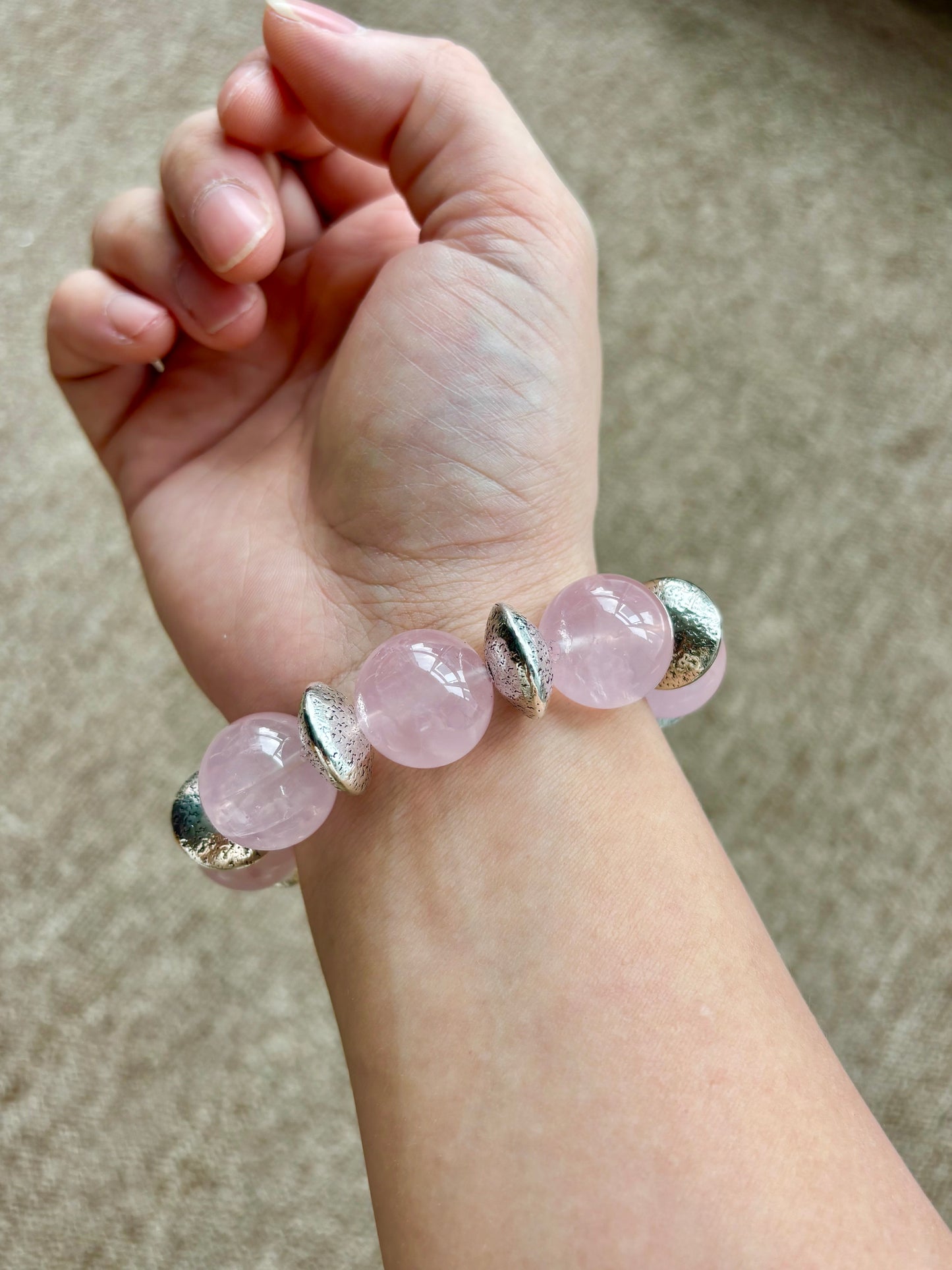 18.5mm beads Rose Quartz for healing gifts