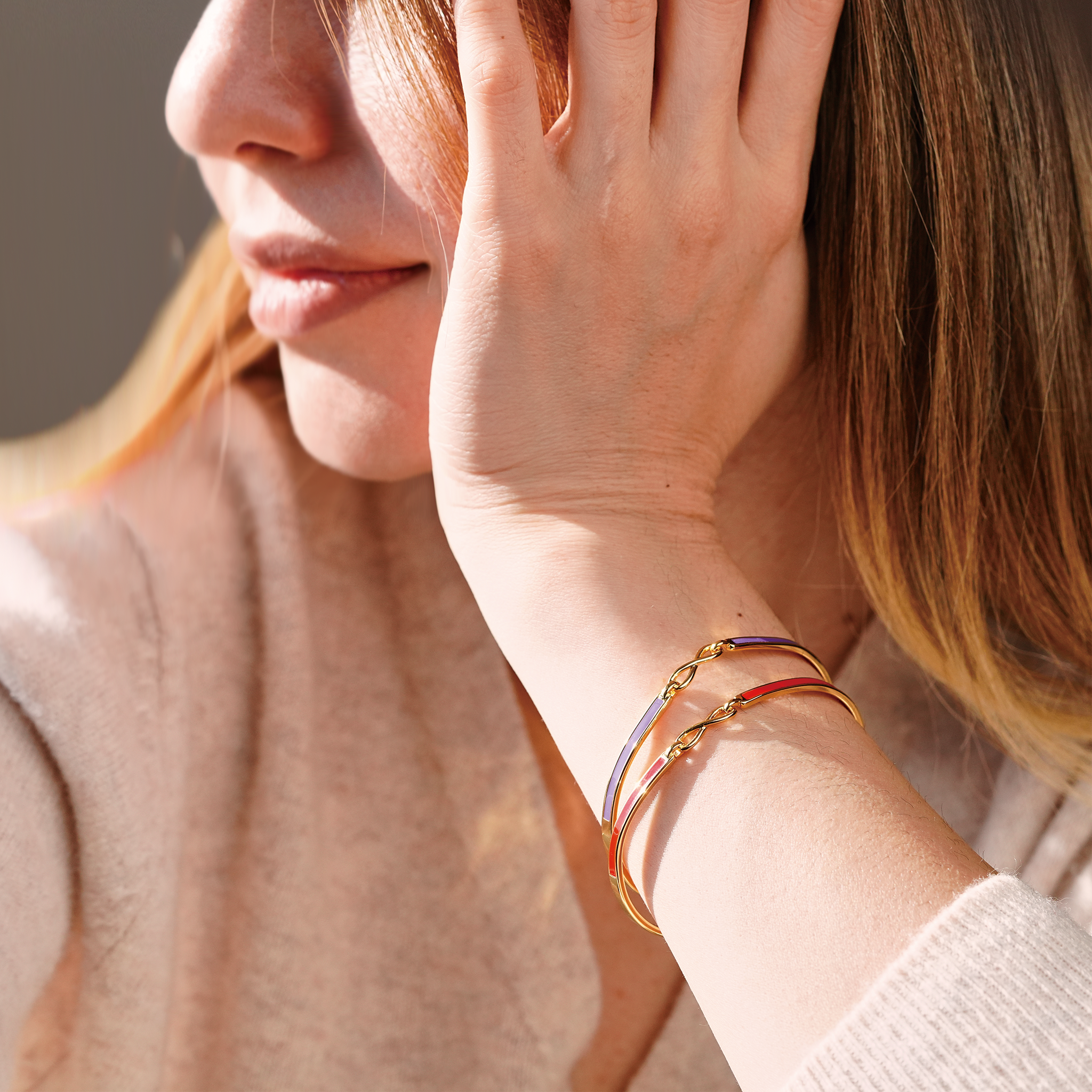 My Badass Girl Gang Enamel Infinity Bracelet