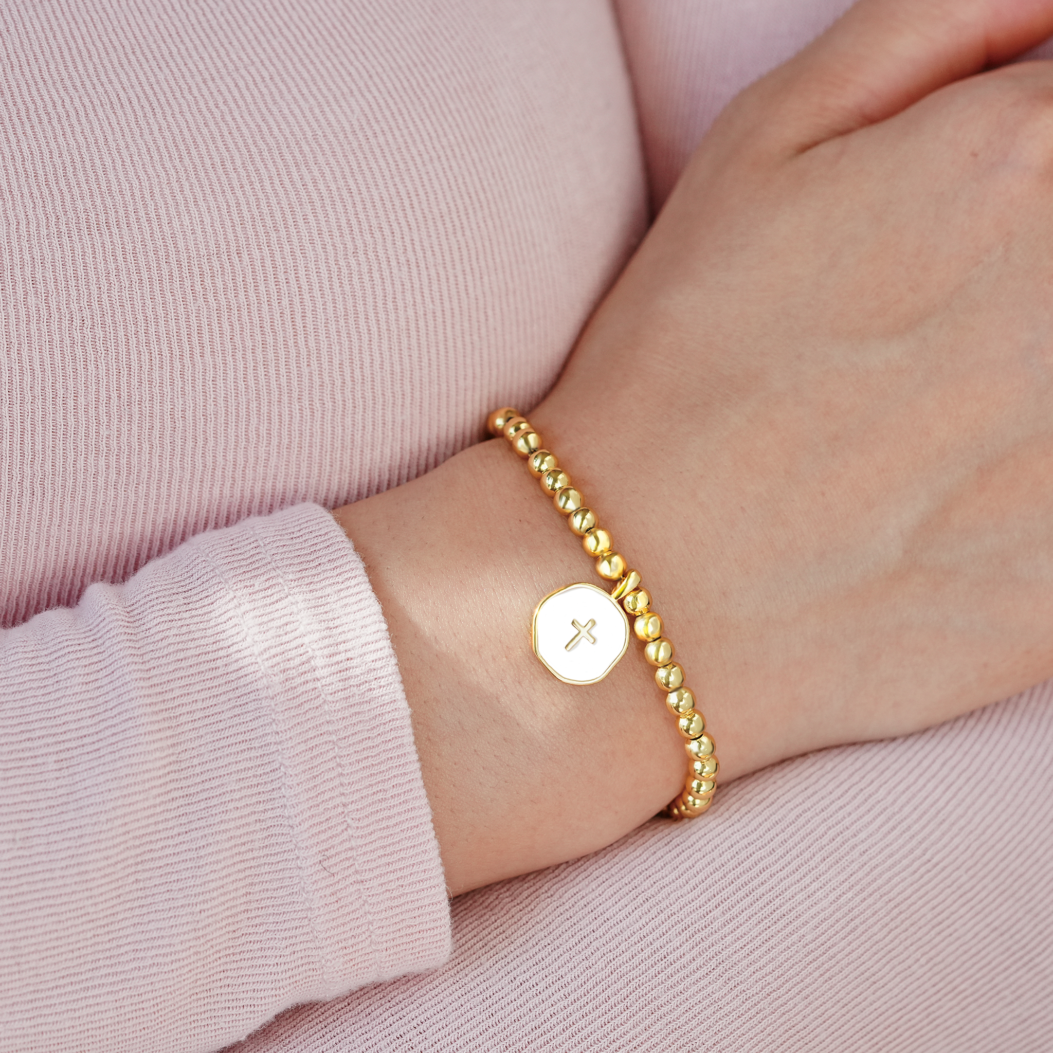 Let Go & Let God Cross Bracelet