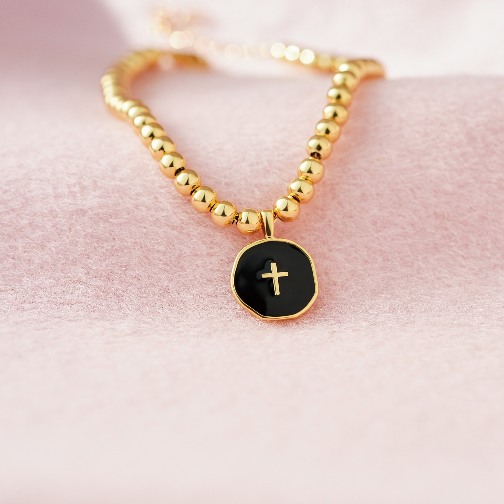 Let Go & Let God Cross Bracelet