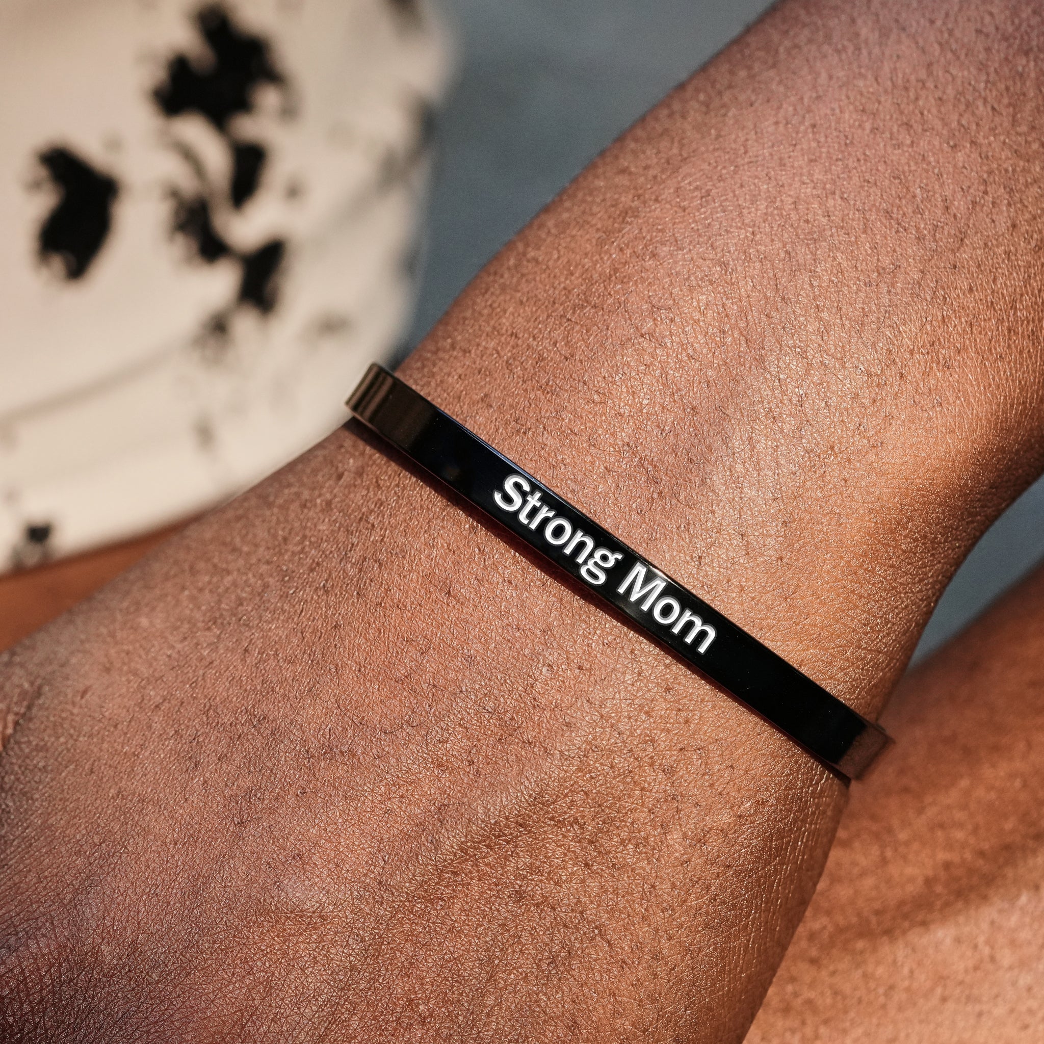 Strong Mom As Fuck Cuff Bracelet