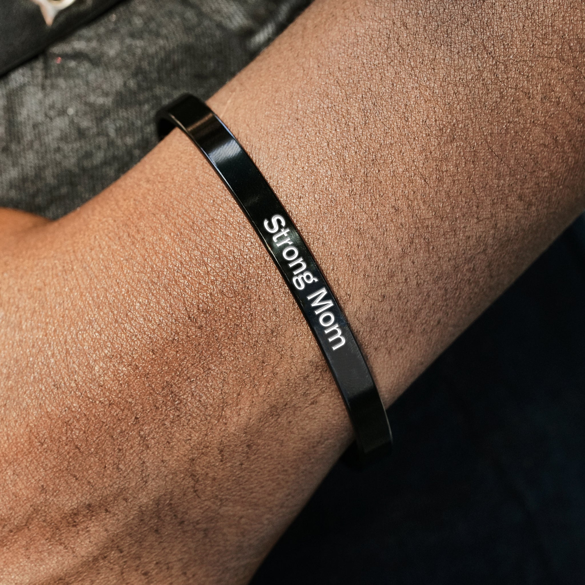 Strong Mom As Fuck Cuff Bracelet