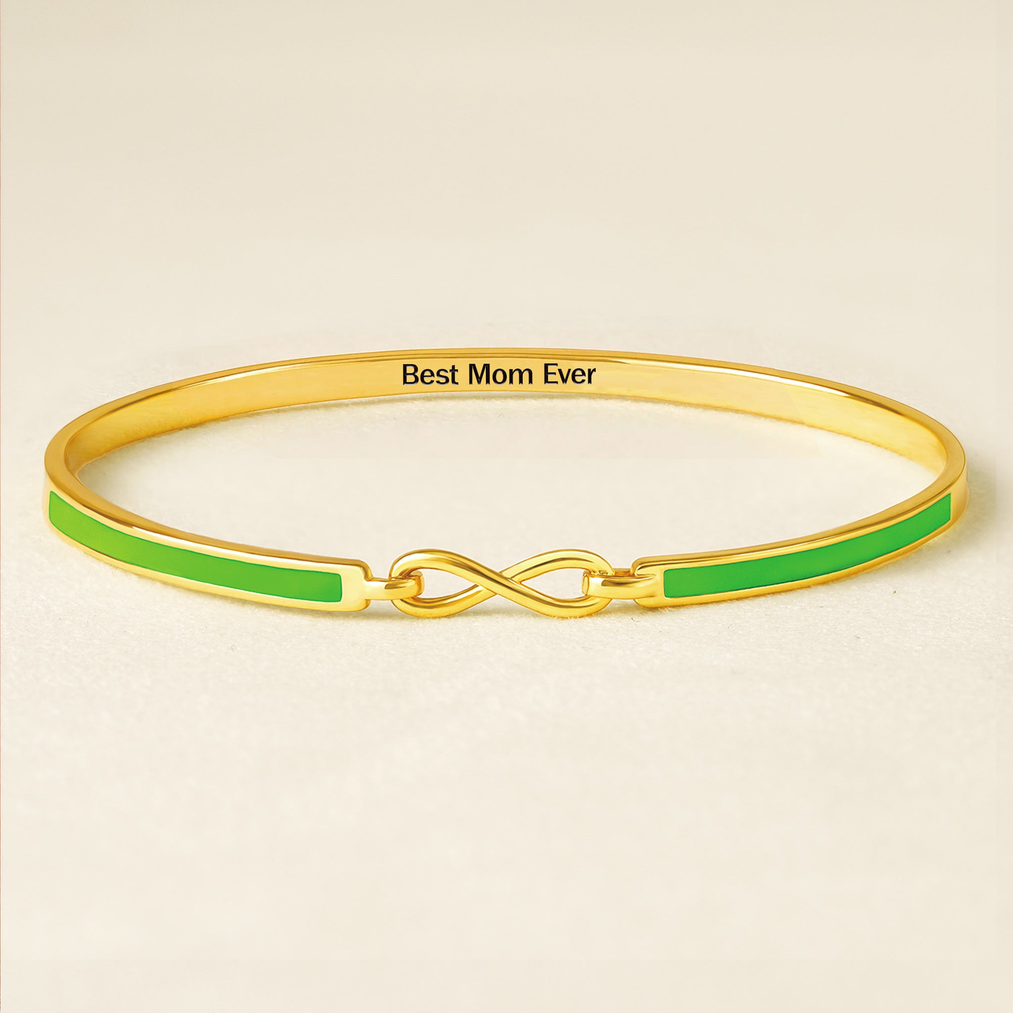 Best Mom Ever Infinity Enamel Bracelet