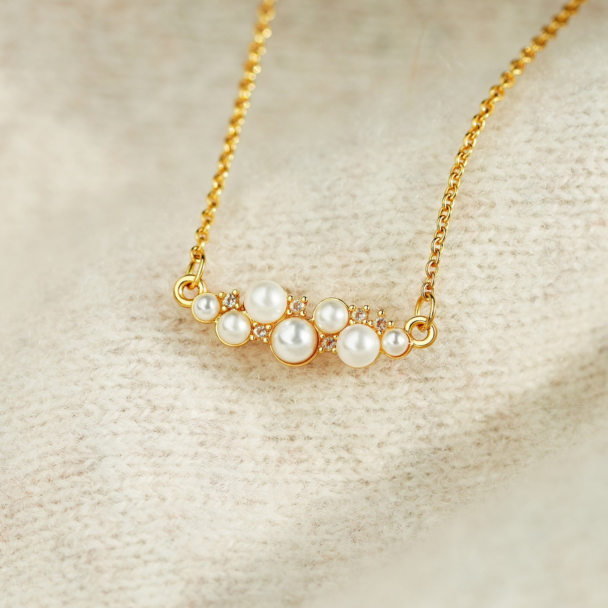 Mom Holds Everything Together Pearl Necklace