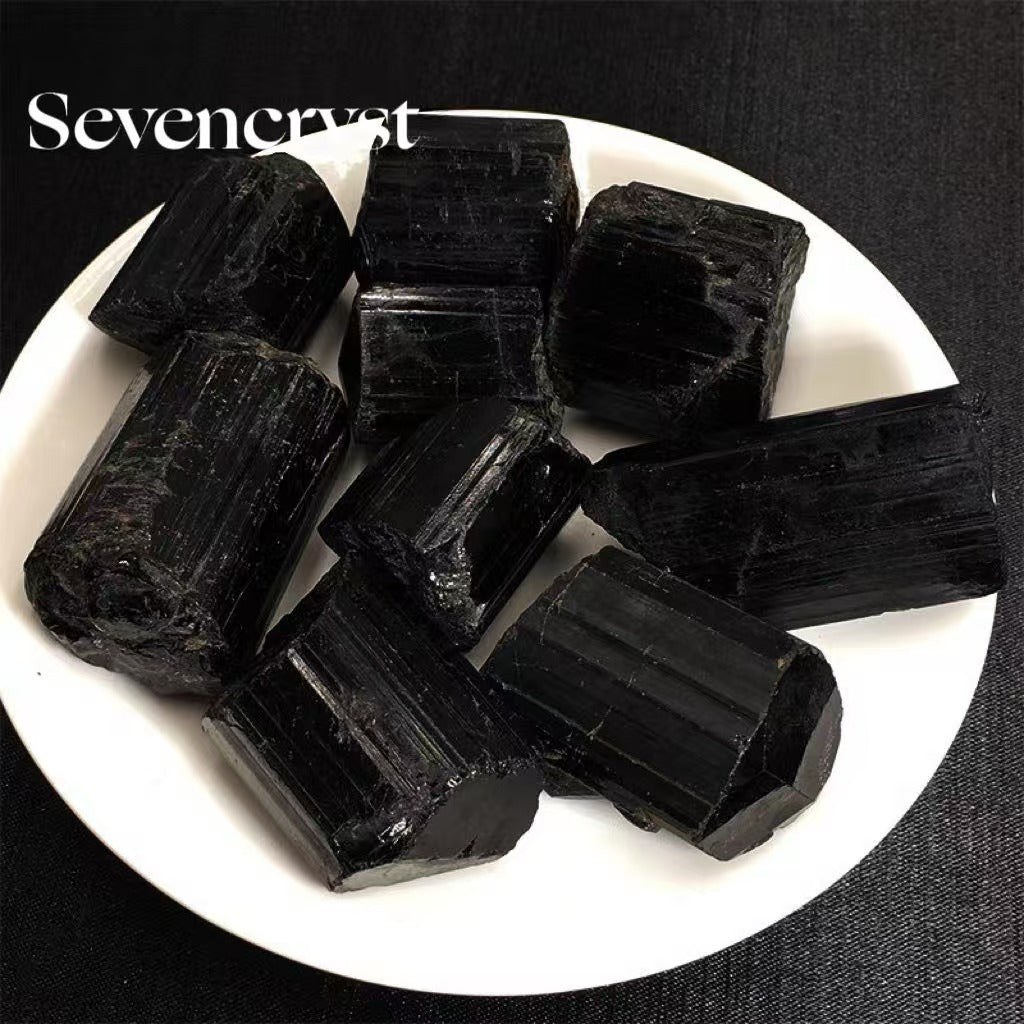 Natural large black tourmaline original stone decoration Tomalin aromatherapy fragrant stone home decoration cross-border hot selling Stone
