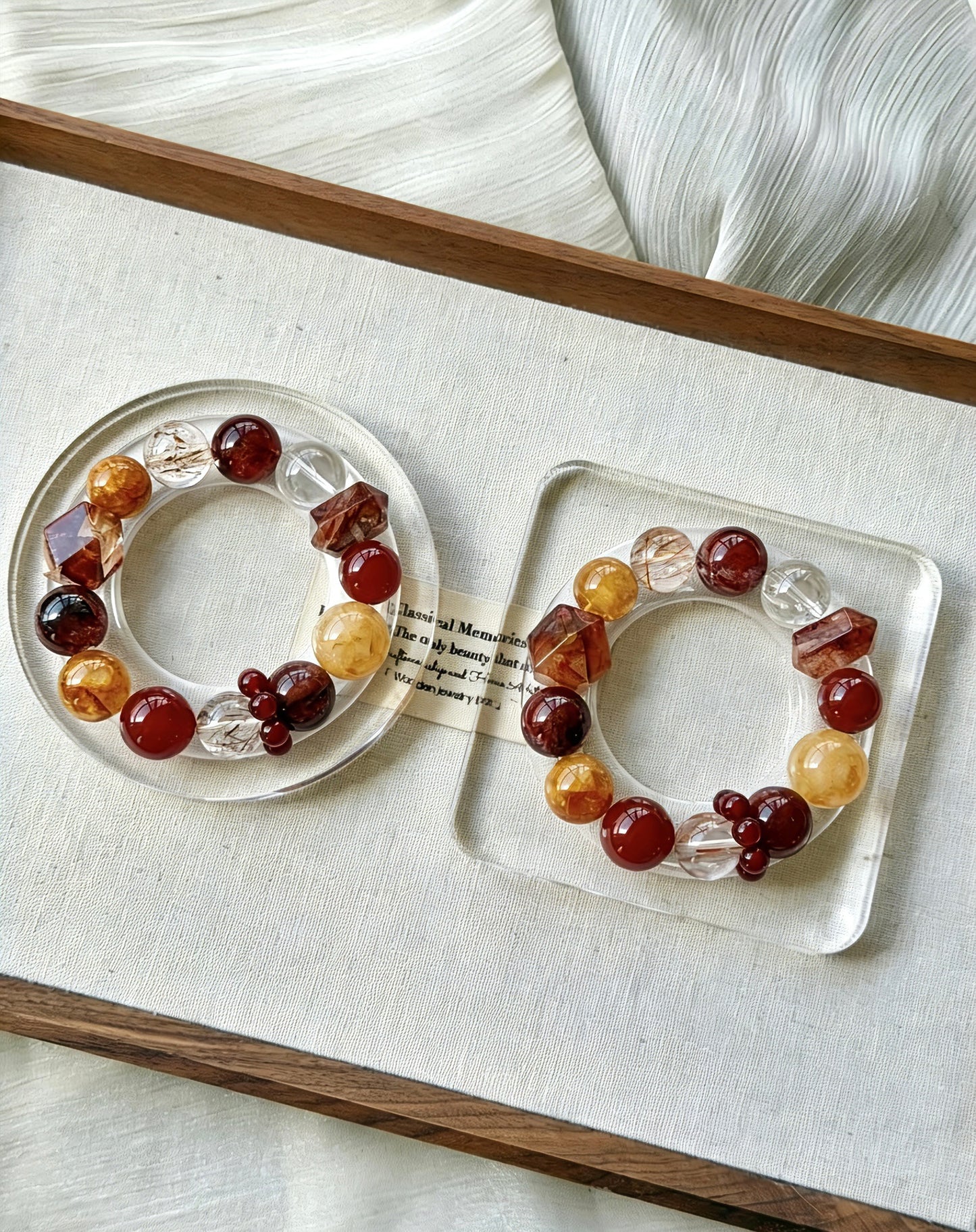 Root Chakra Garnet Hematoid Quartz Rutilated Quartz