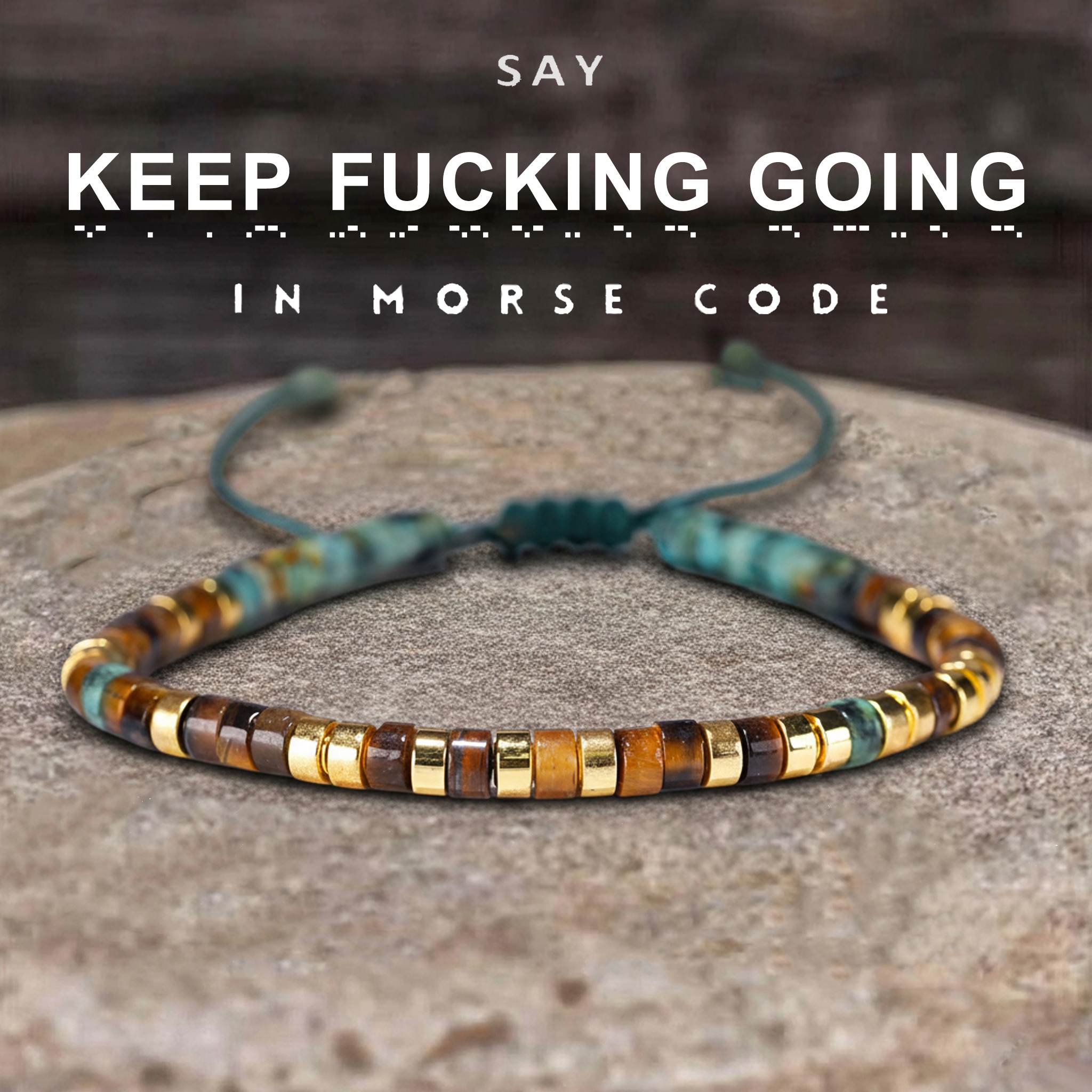 Resilience Morse Code Bracelet