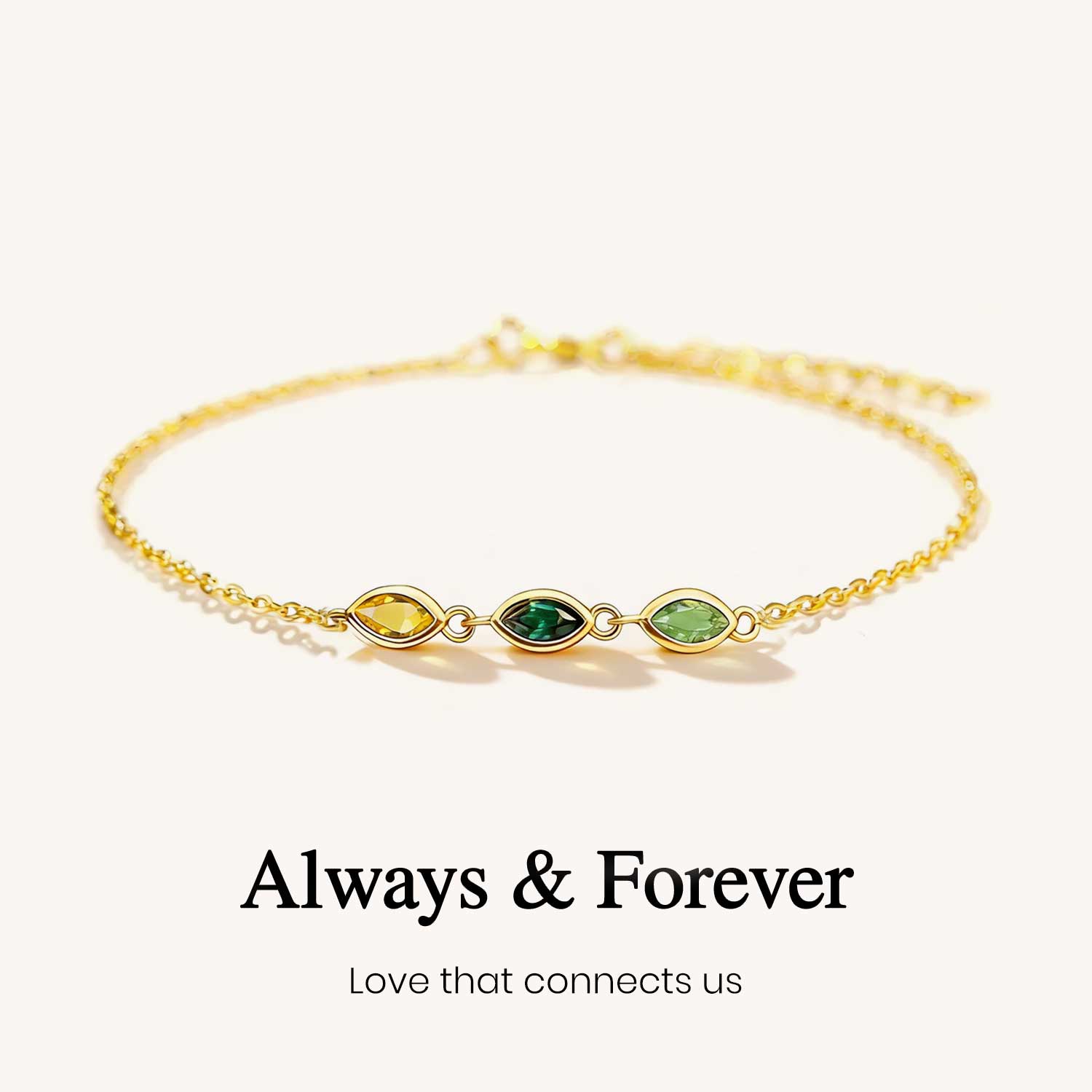 Always Together Birthstone Bracelet