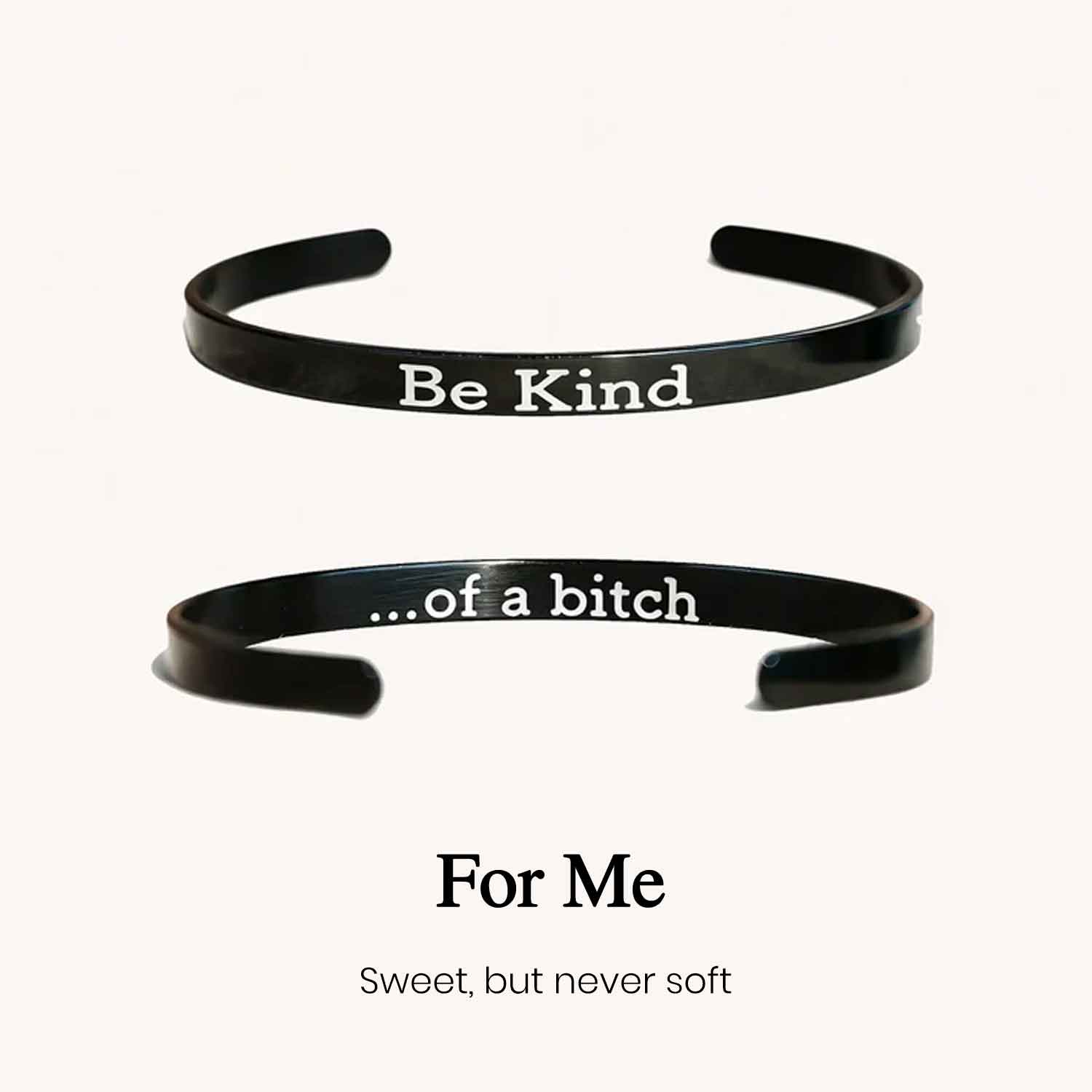 Be Kind Mantra Cuff Bracelet