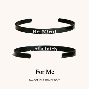 Be Kind Mantra Cuff Bracelet