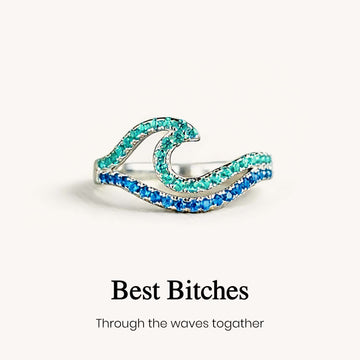 Best Biches Dual Waves Friendship Ring