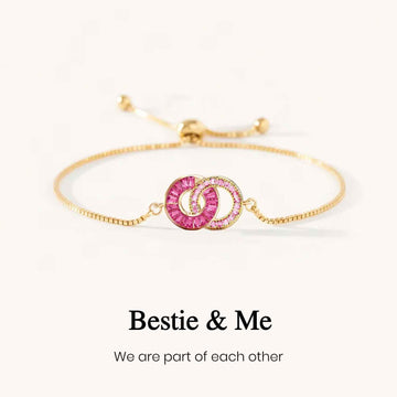 Bestie & Me Linking Birthstone Bracelet