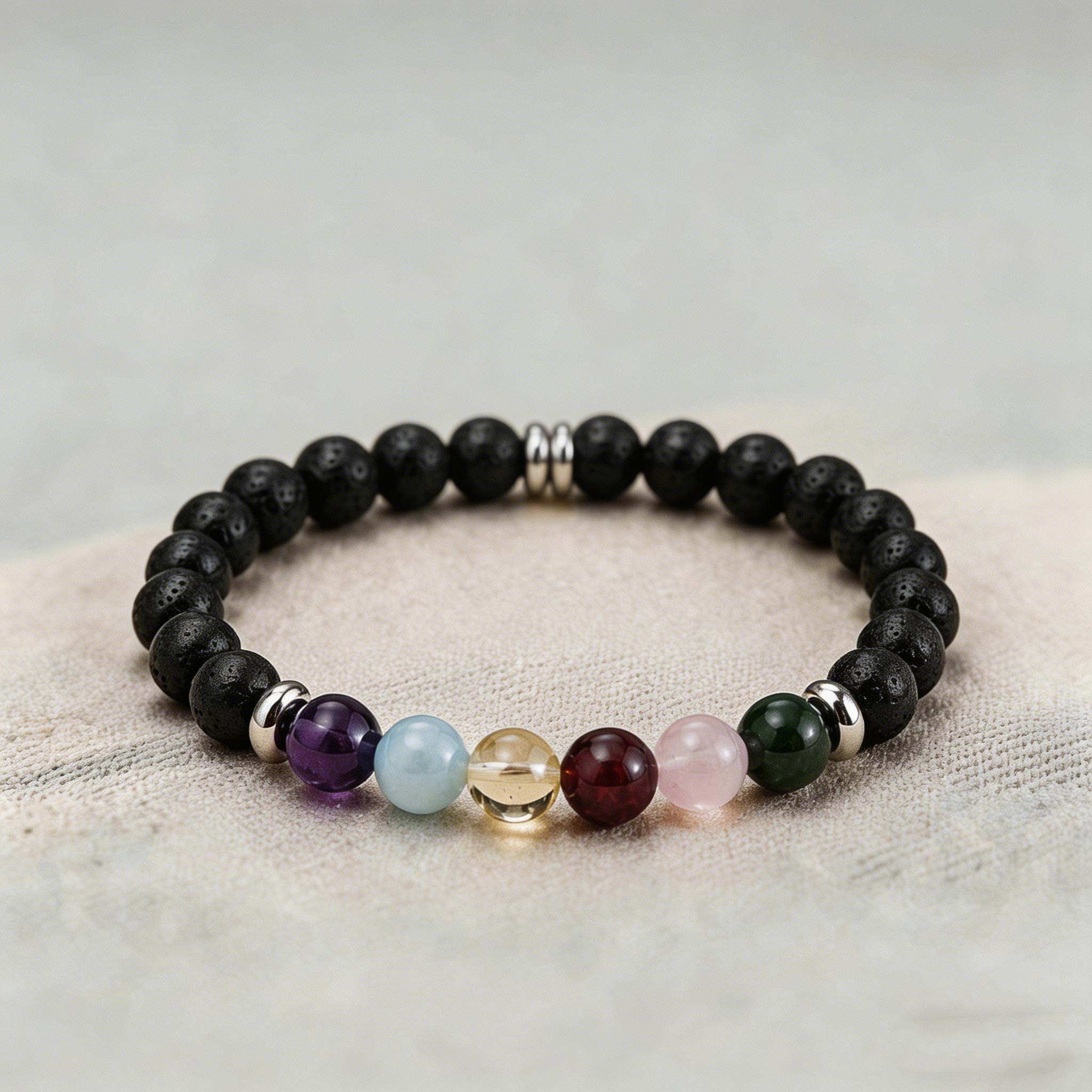 Custom Family Birthstone Bracelet for Dad