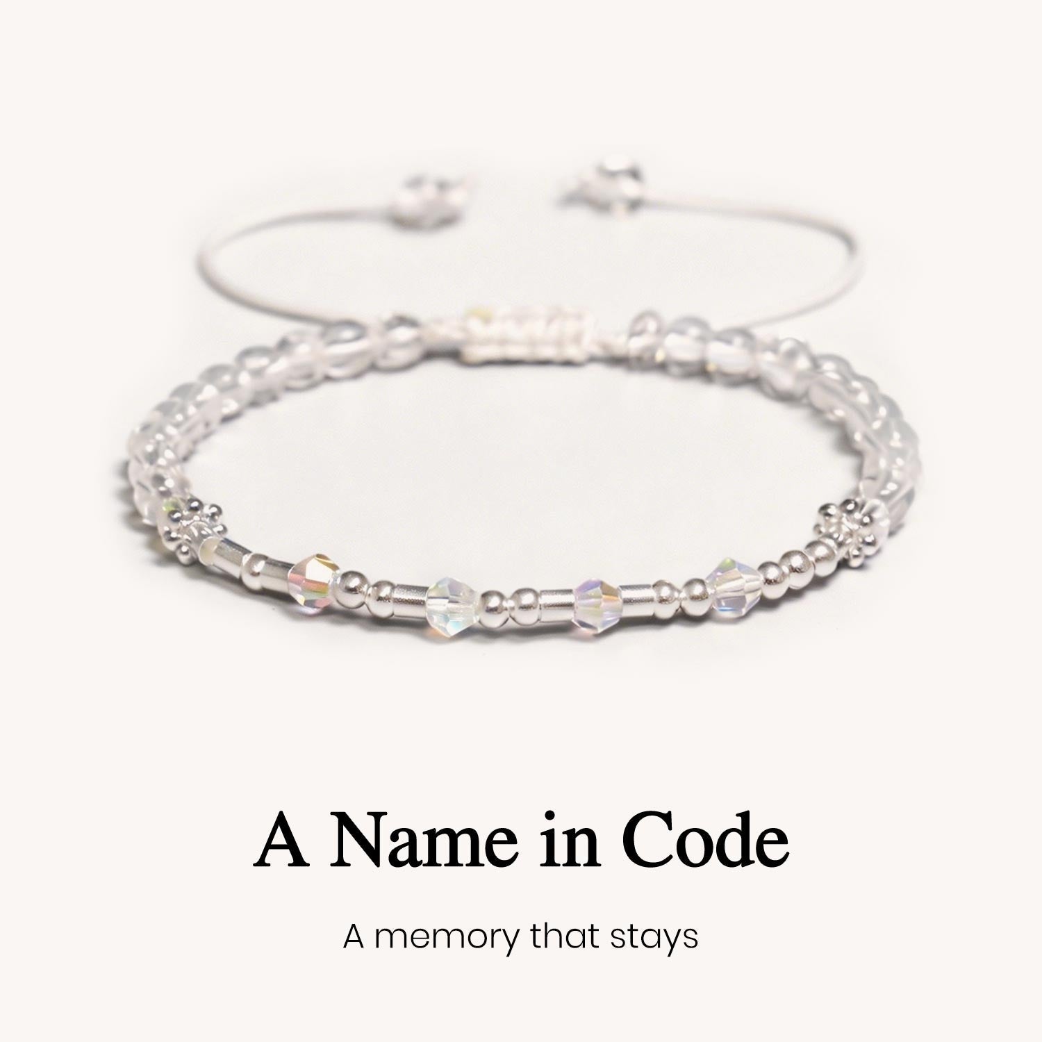 Custom Name Memory Morse Code Bracelet