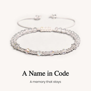 Custom Name Memory Morse Code Bracelet