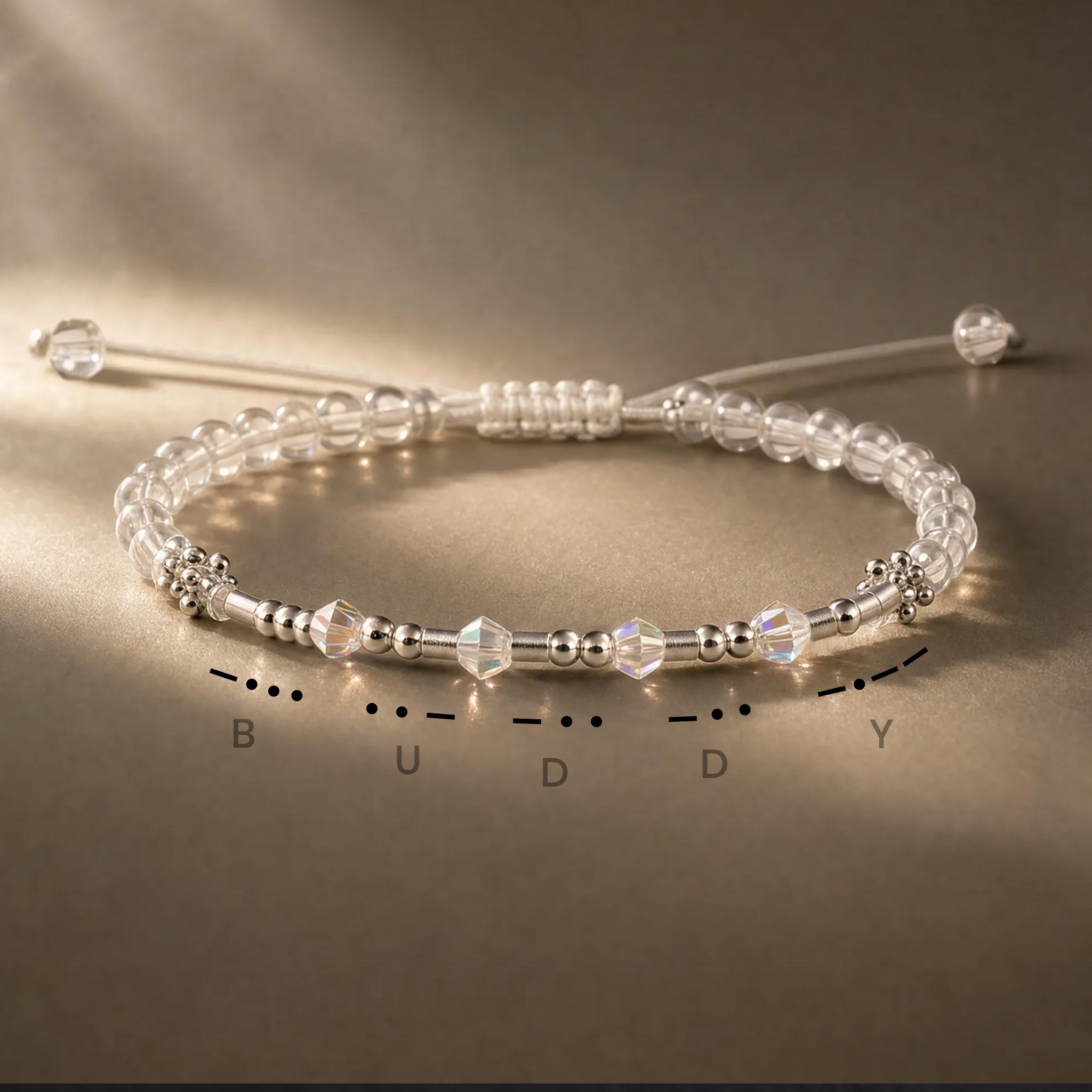 Custom Name Memory Morse Code Bracelet