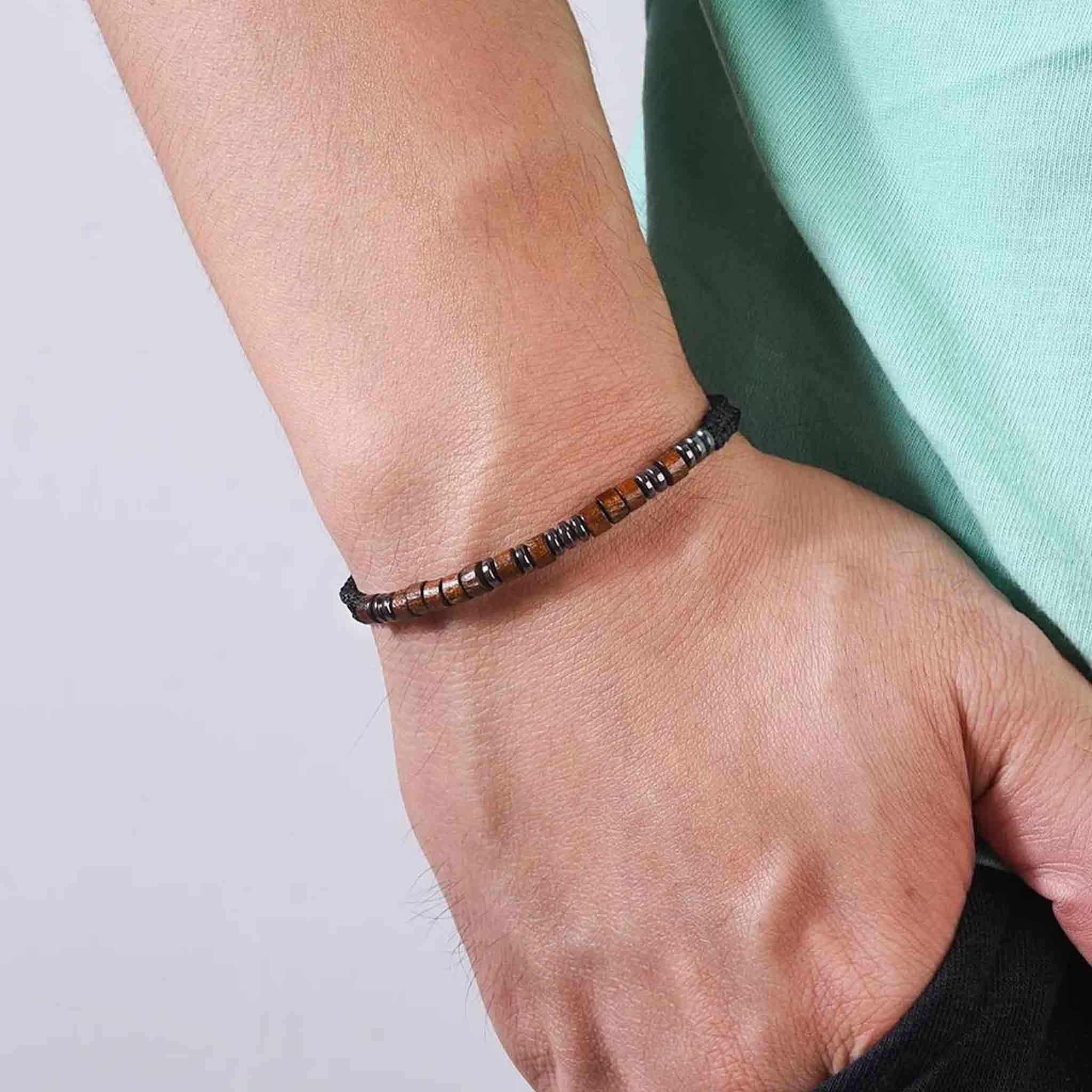 I Love U My Son Morse Code Bracelet
