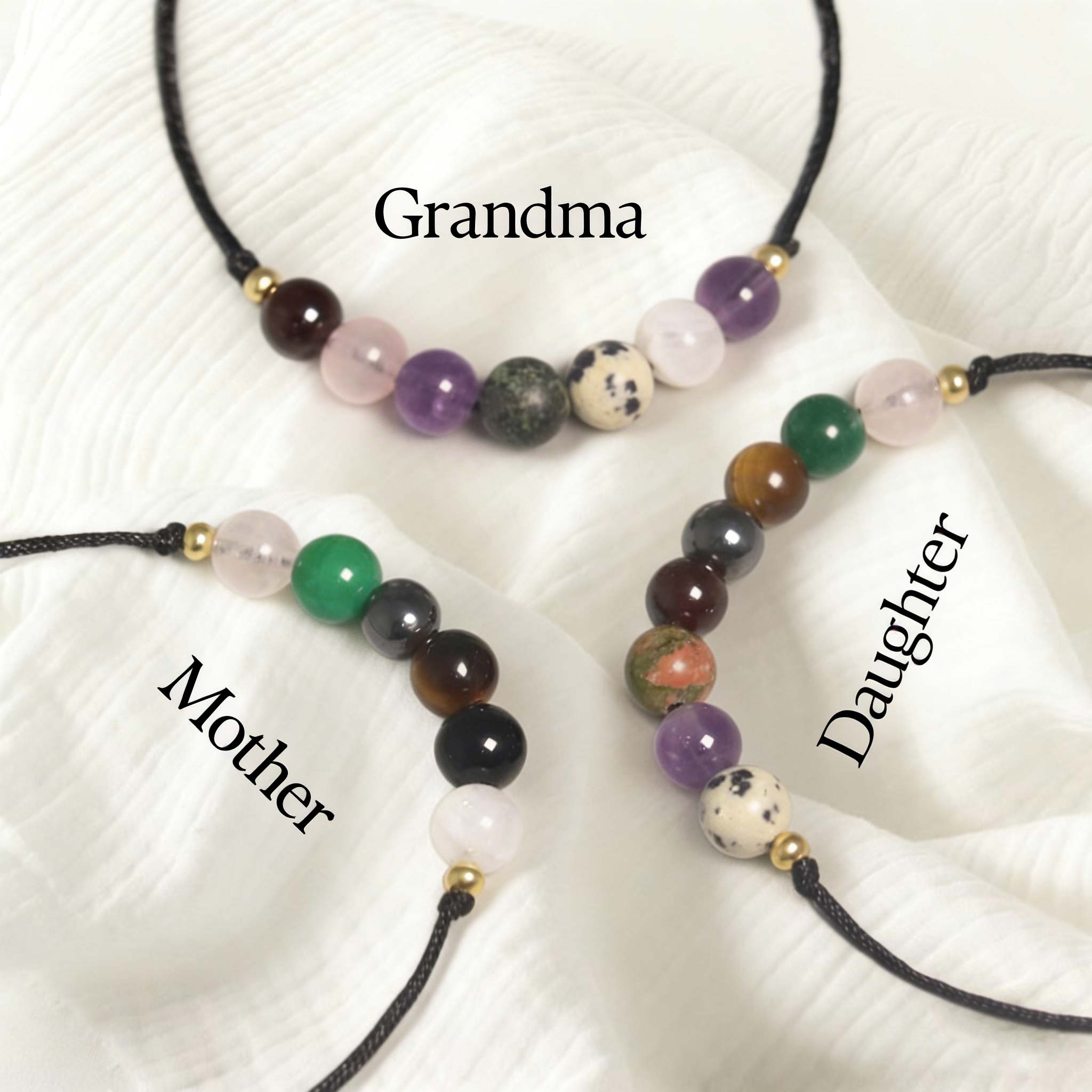 Mother Hidden Message Energy Stone Bracelet