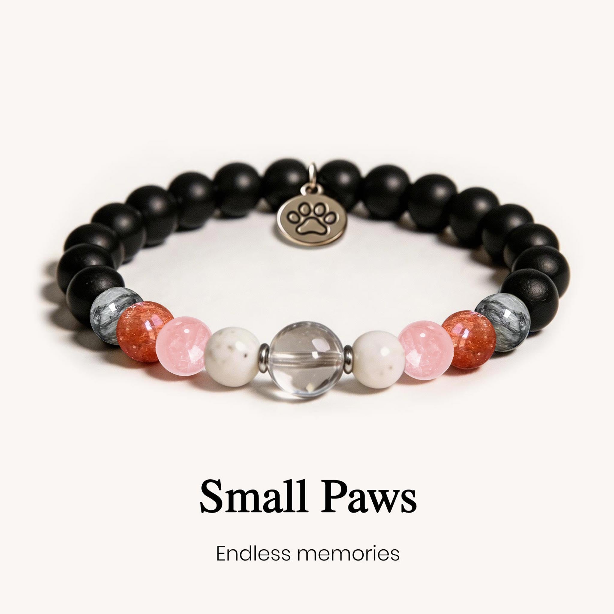 Pawprints On My Heart Crystal Bracelet