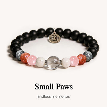 Pawprints On My Heart Crystal Bracelet