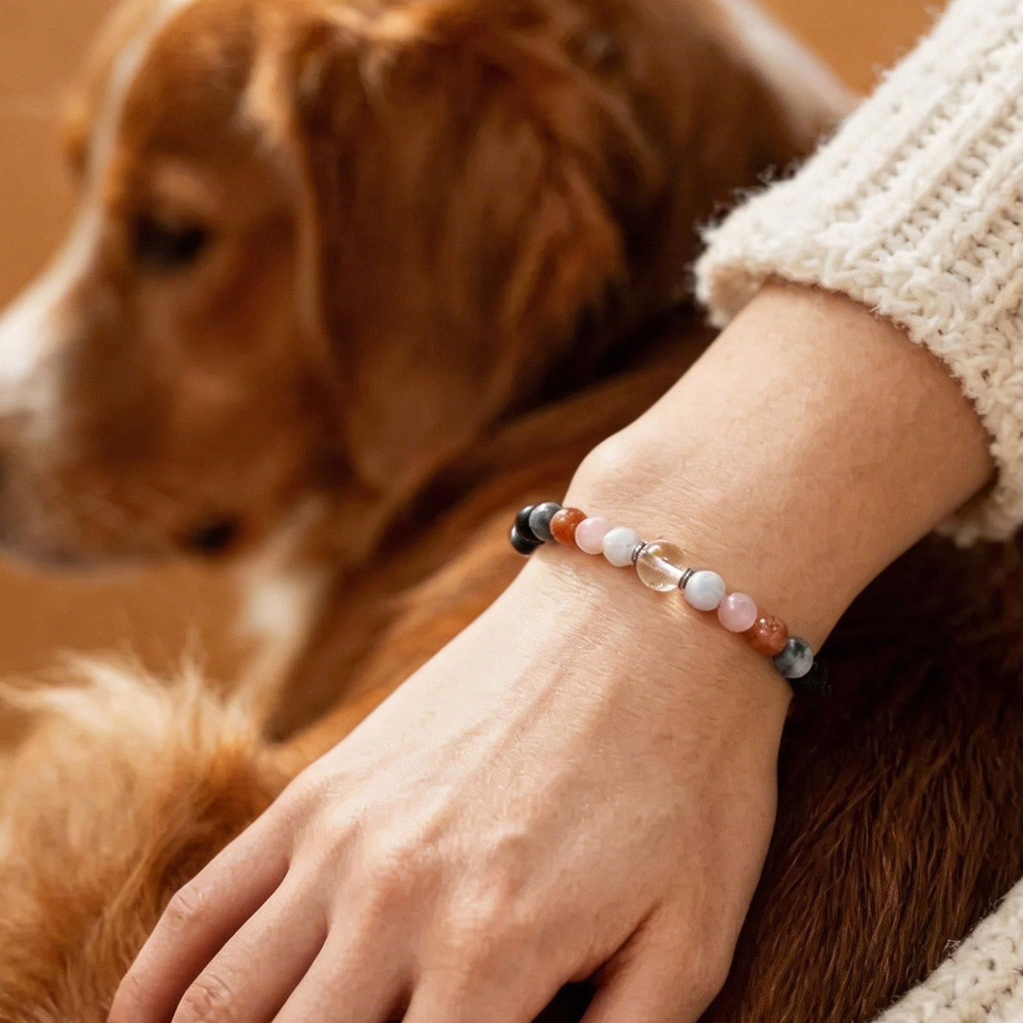 Pawprints On My Heart Crystal Bracelet