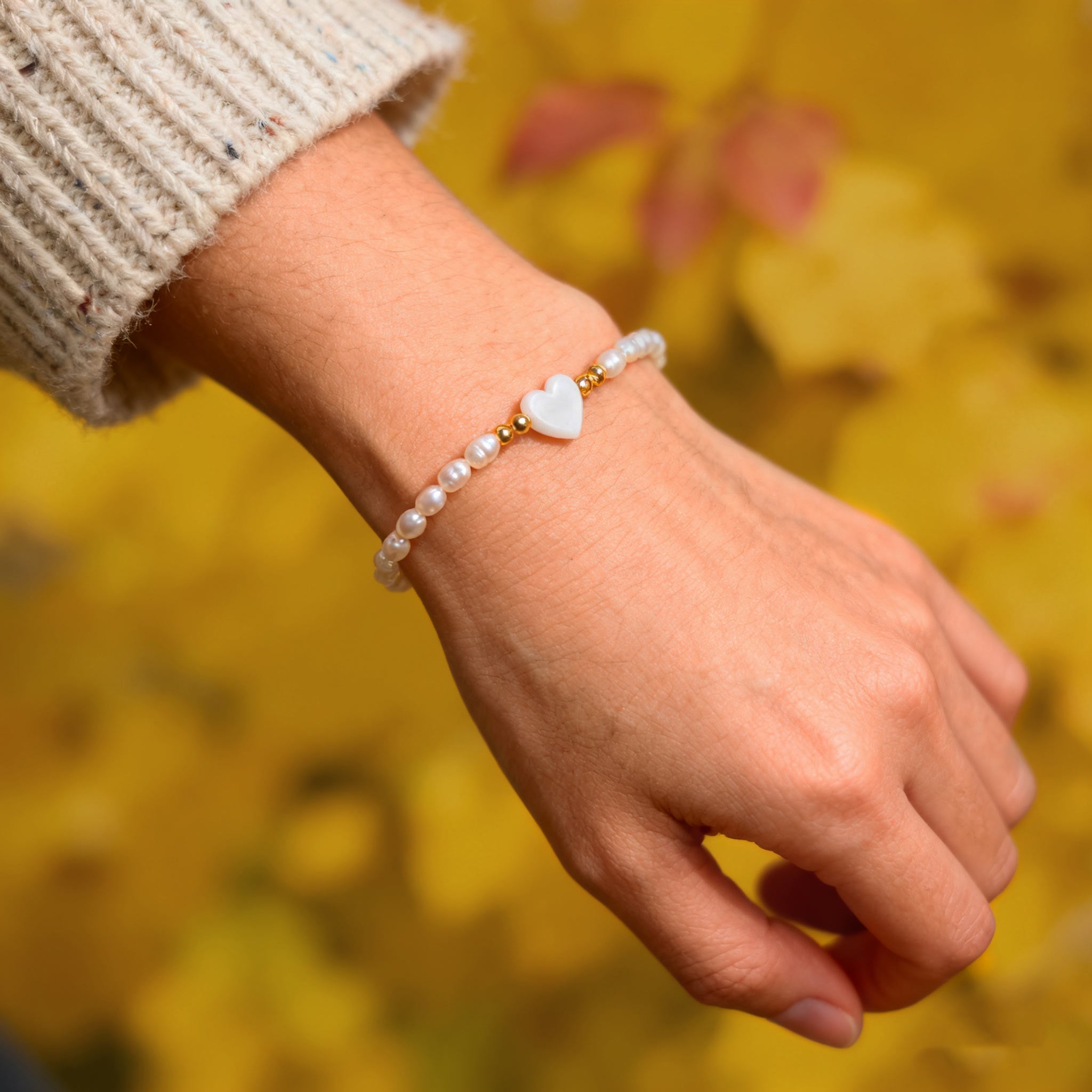 Fabulous Friend Pearl Love Heart Bracelet