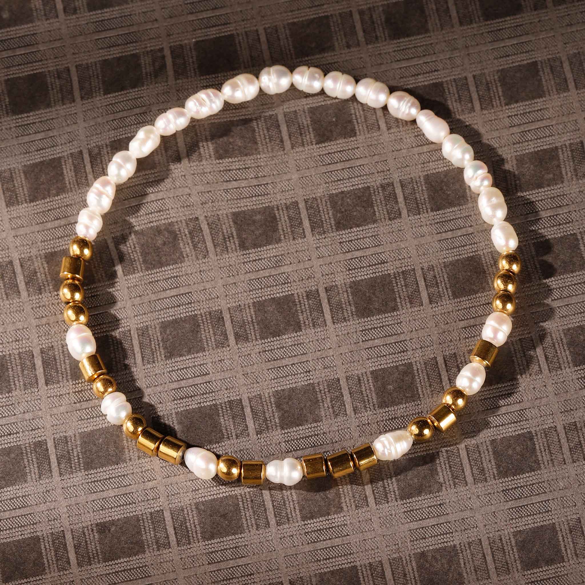 " Strong as Fuck " Pearl Morse Code Bracelet