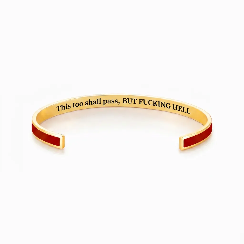 This Too Shall Pass Color Cuff Bracelet