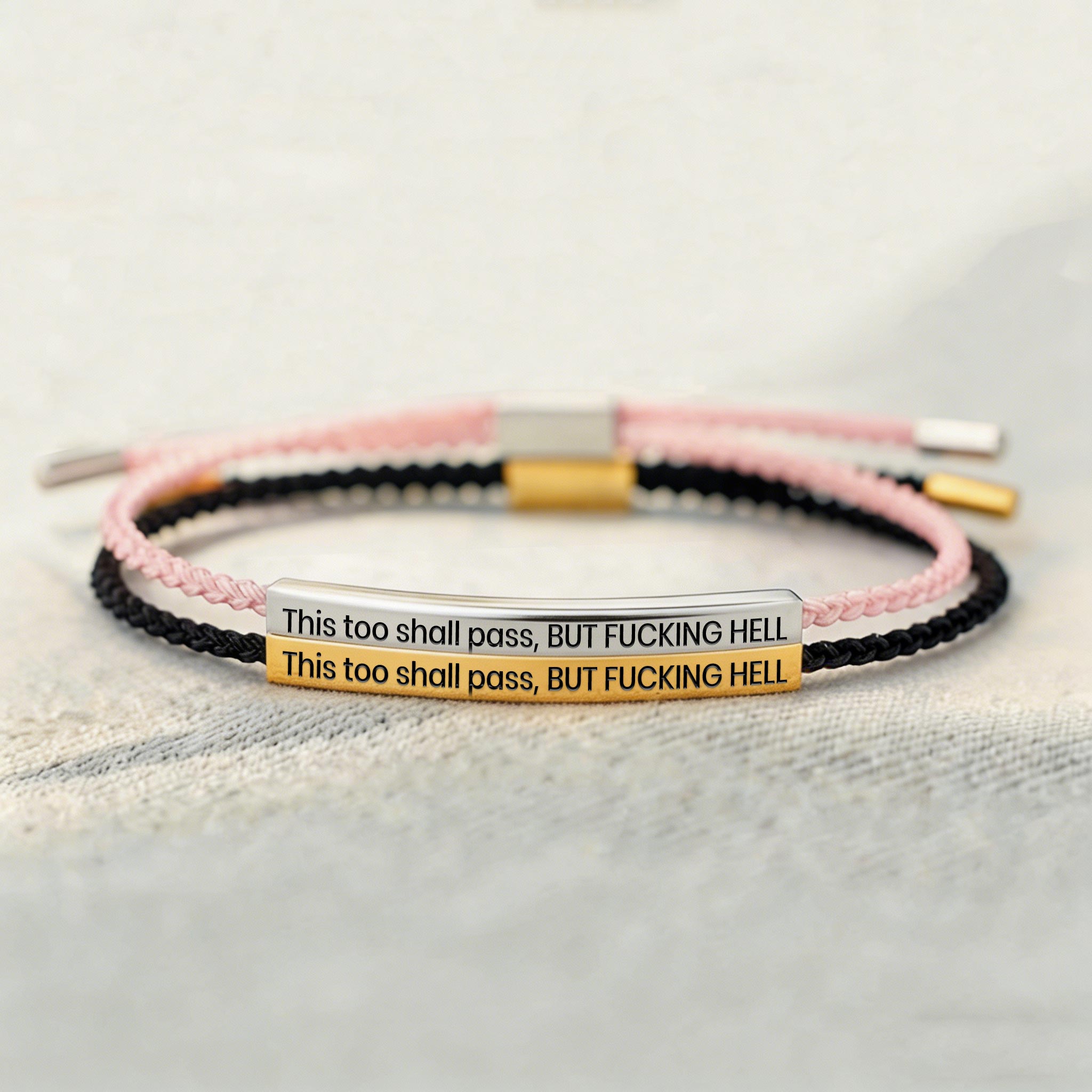 This Too Shall Pass Tube Bracelet