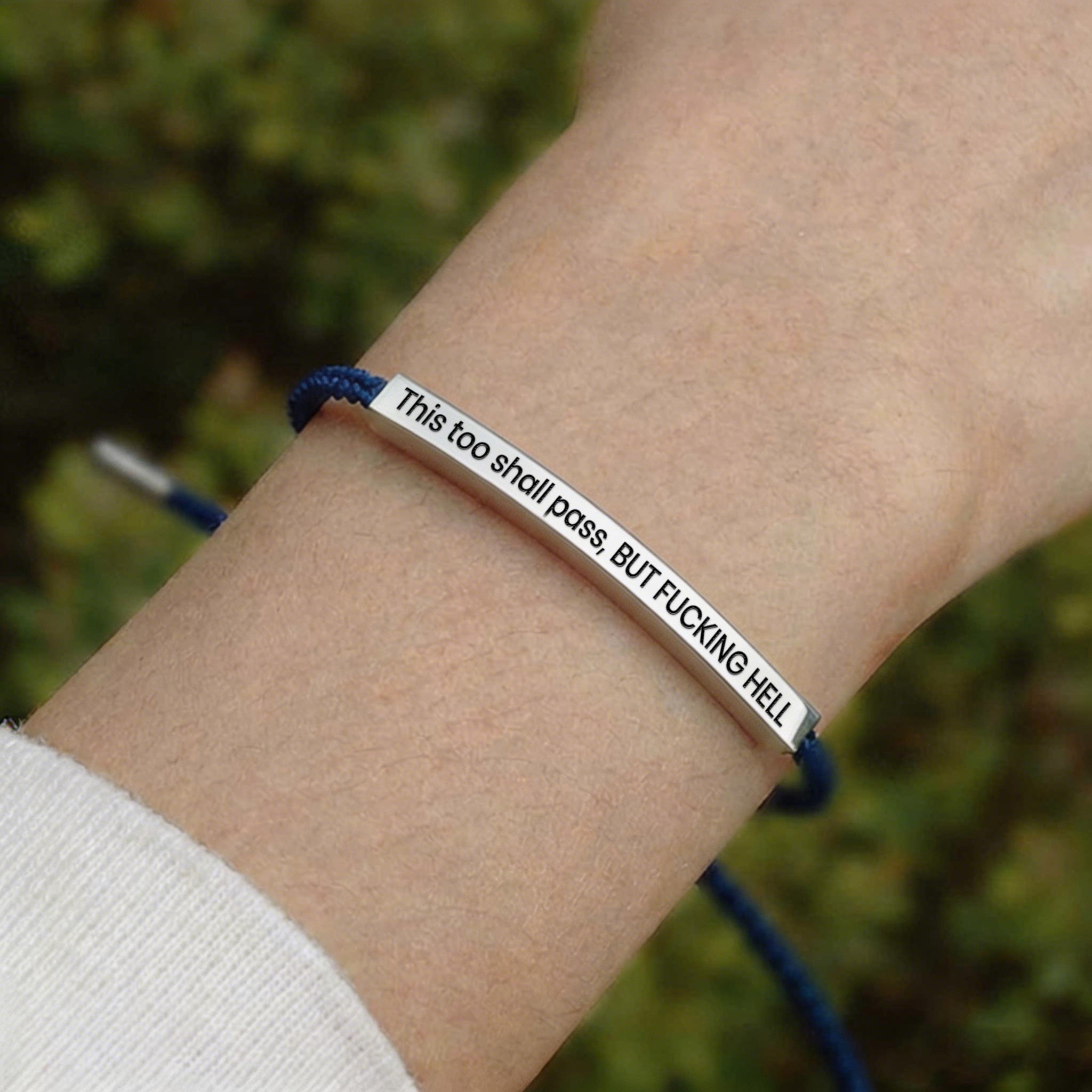 This Too Shall Pass Tube Bracelet