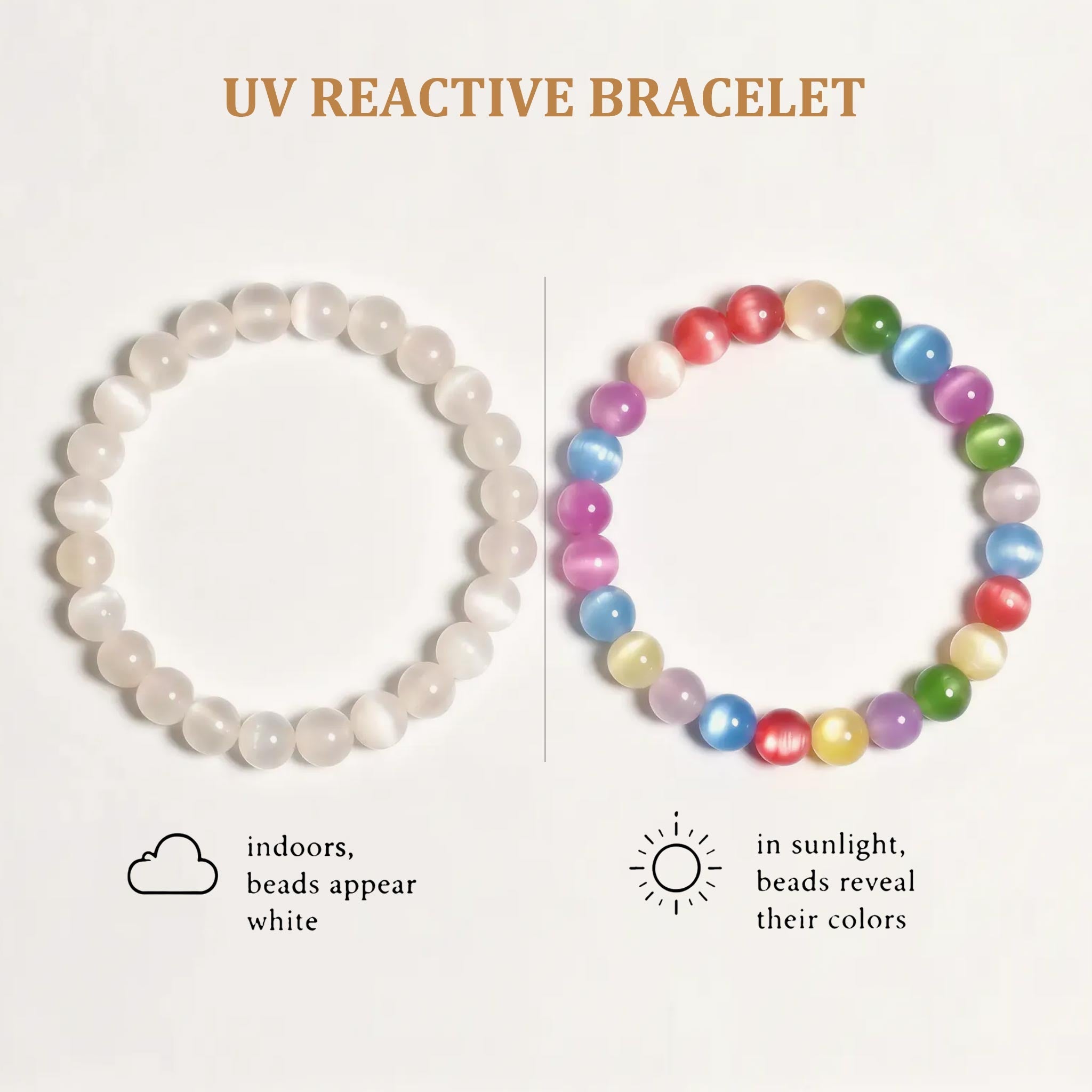 Waiting For Light-Color Changing UV Reactive Bracelet