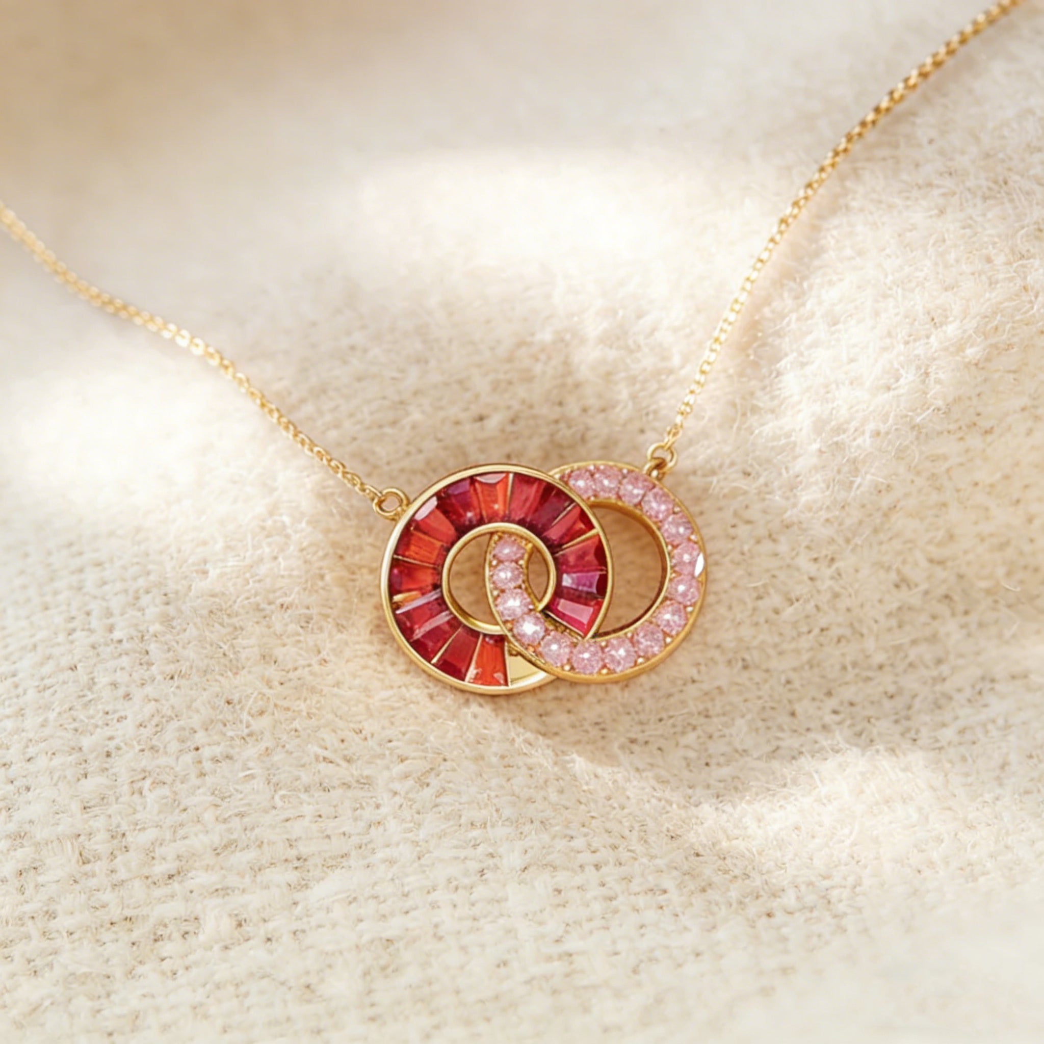 Custom Linking Birthstone Necklace